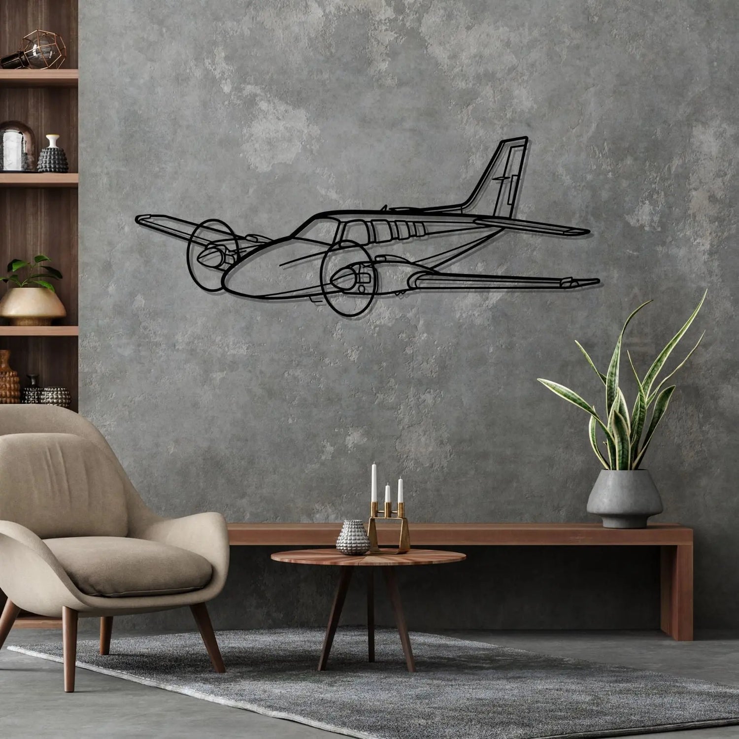 Décoration murale en métal - Baron 58 aircraftvibes