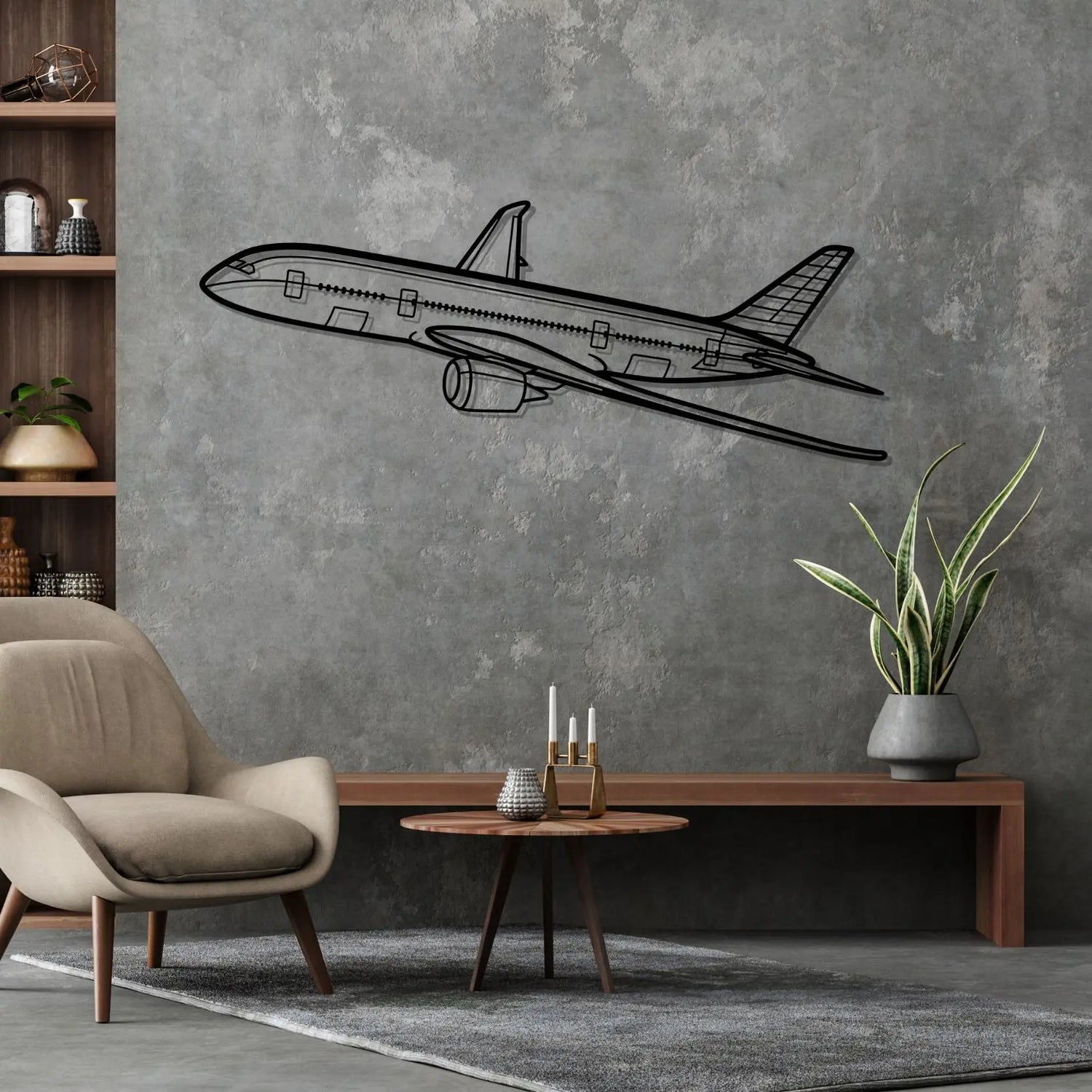 Décoration murale en métal - 787 Angle aircraftvibes