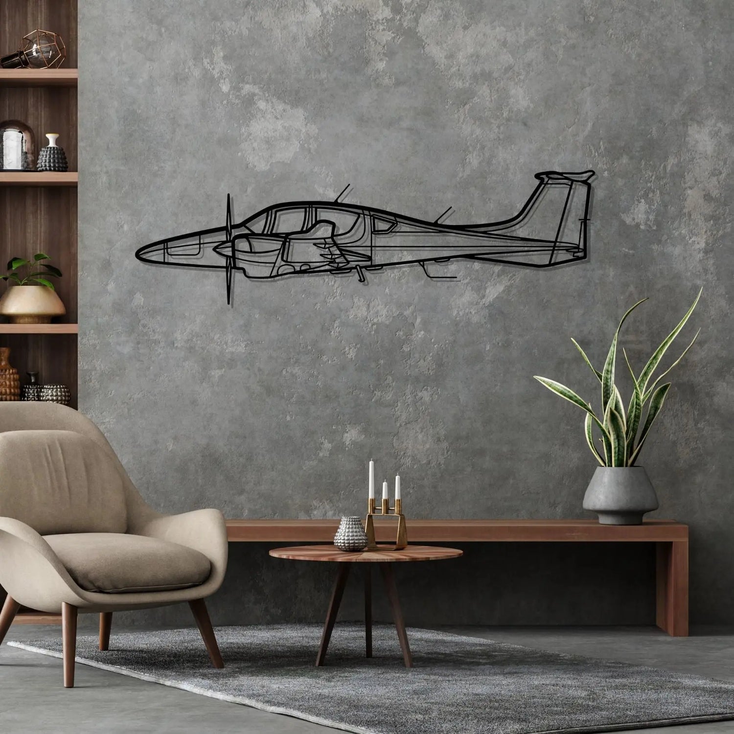 Décoration murale en métal - DA62 Silhouette aircraftvibes