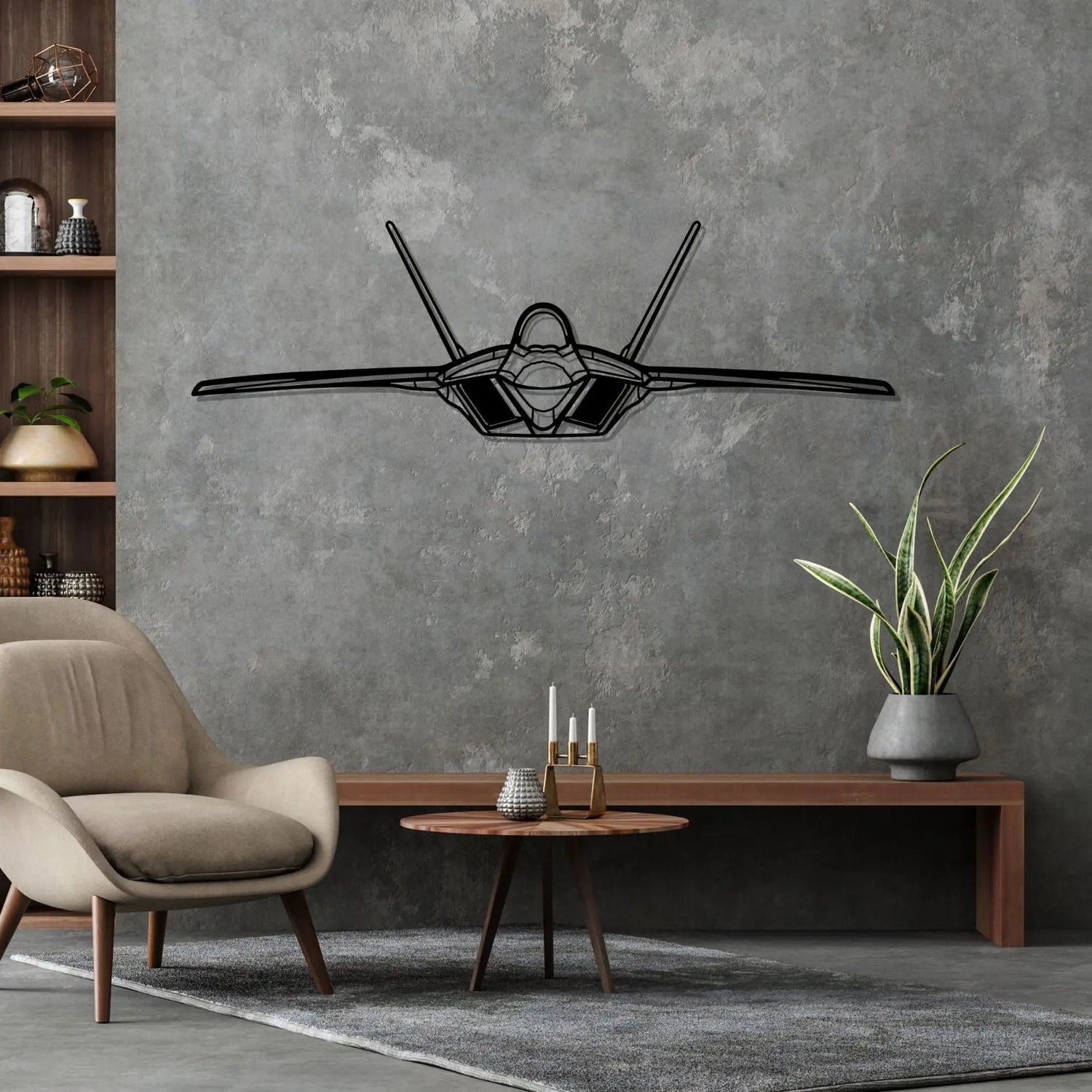 Décoration murale en métal - F-22 Raptor aircraftvibes