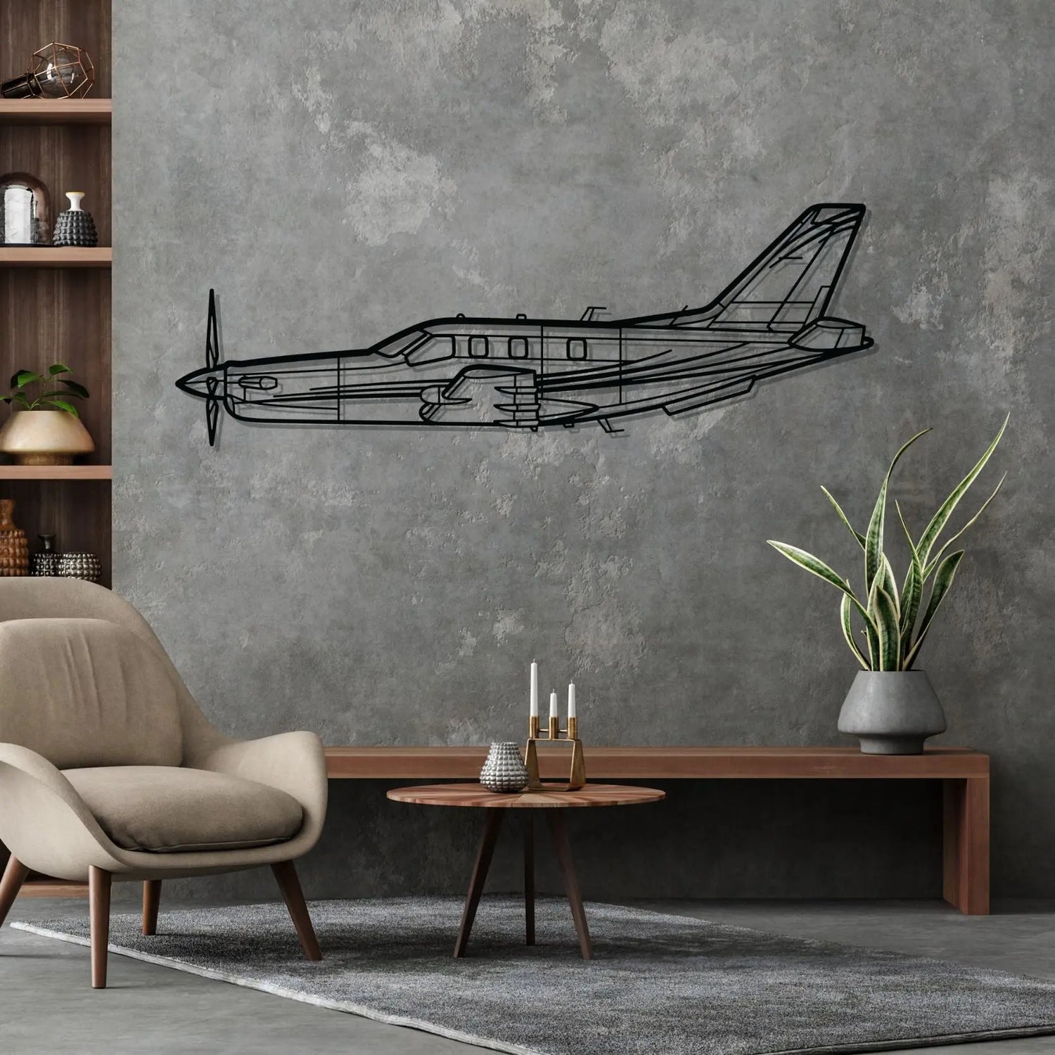 Décoration murale en métal - TBM 850 aircraftvibes