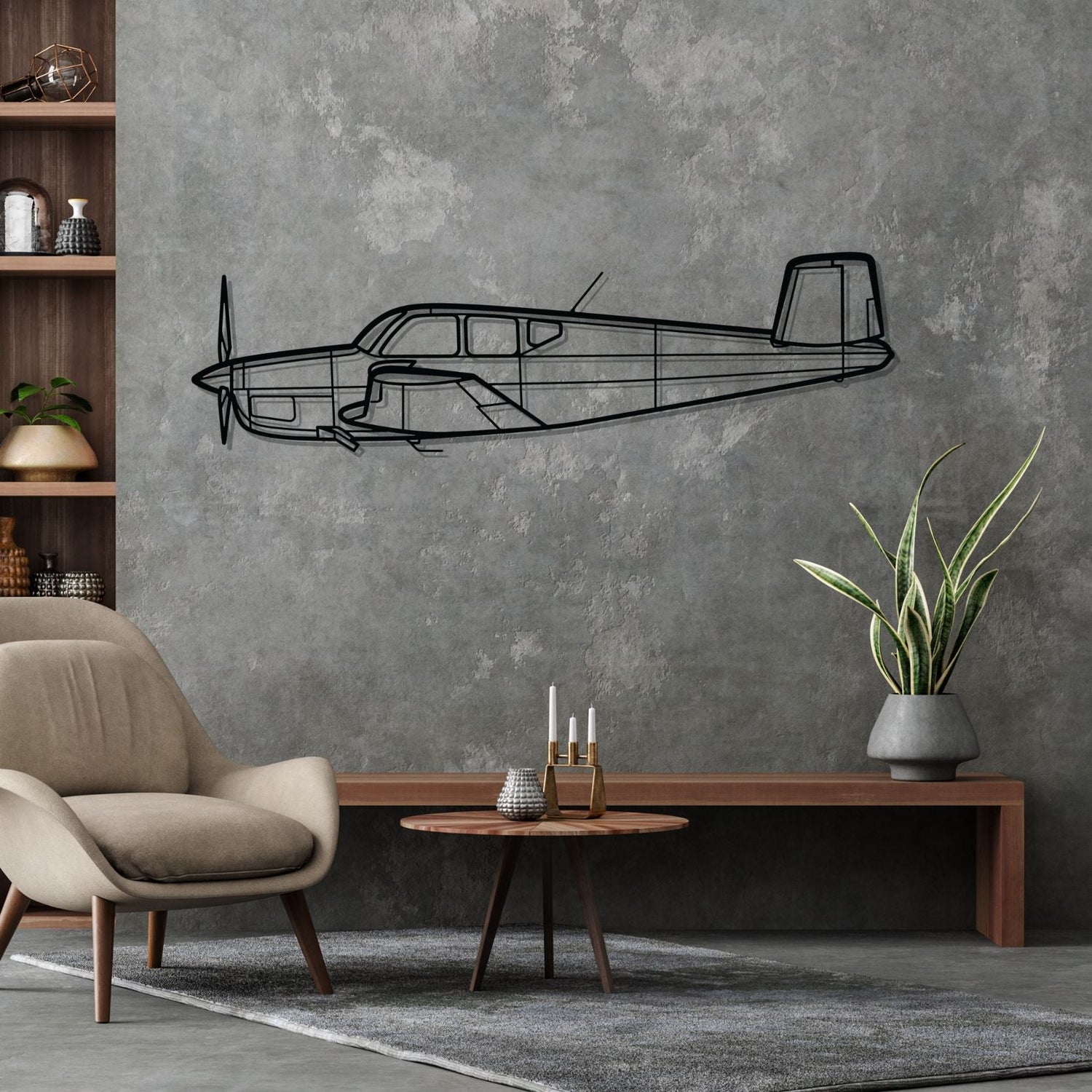 Décoration murale en métal - Bonanza F35 aircraftvibes