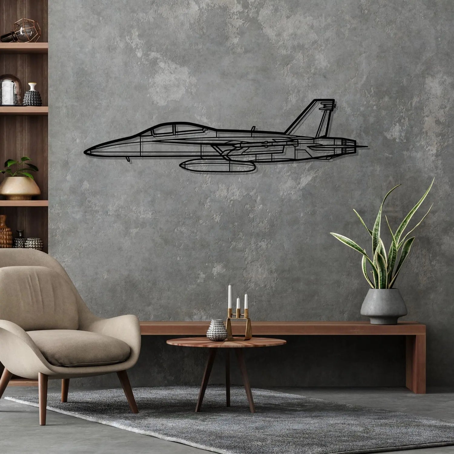 Décoration murale en métal - F/A-18F Super aircraftvibes