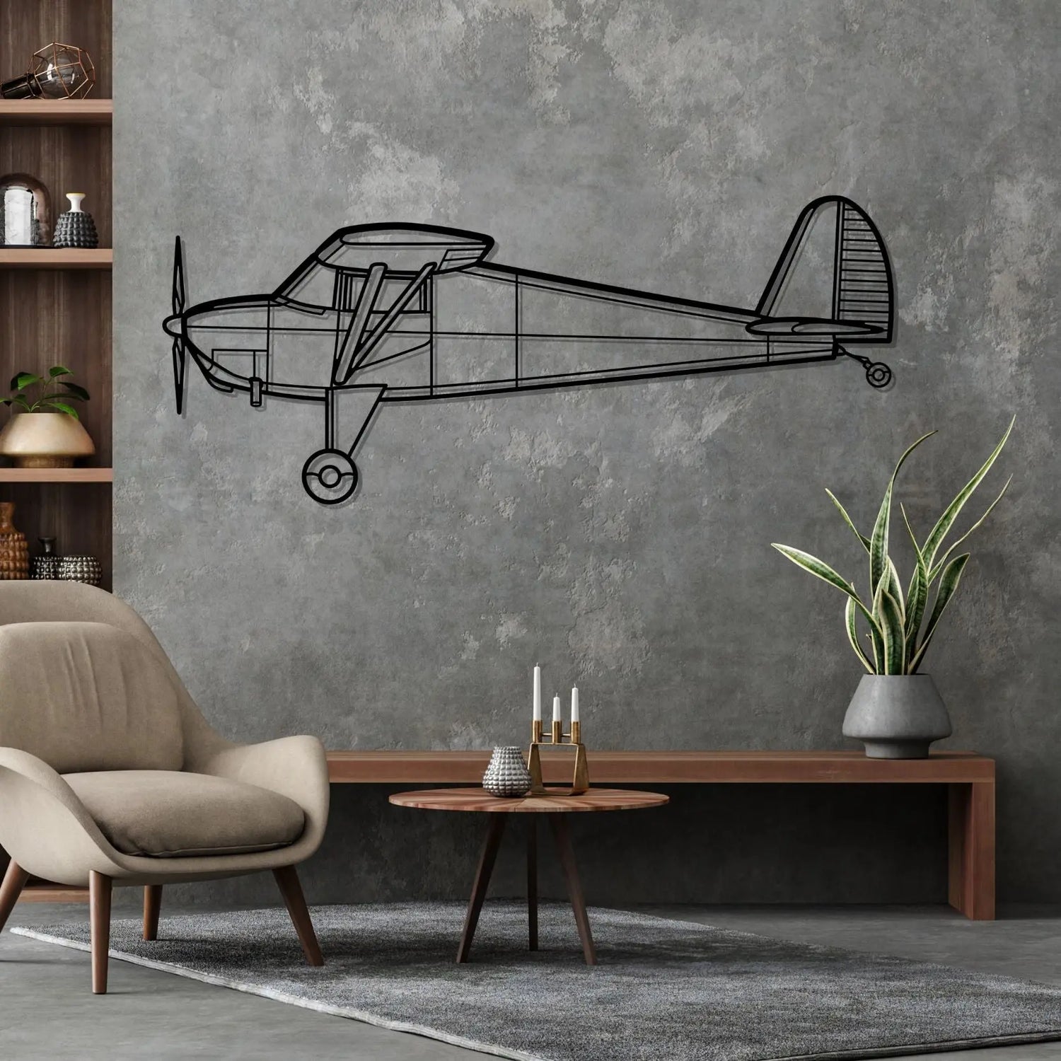 Décoration murale en métal - Luscombe 8A aircraftvibes
