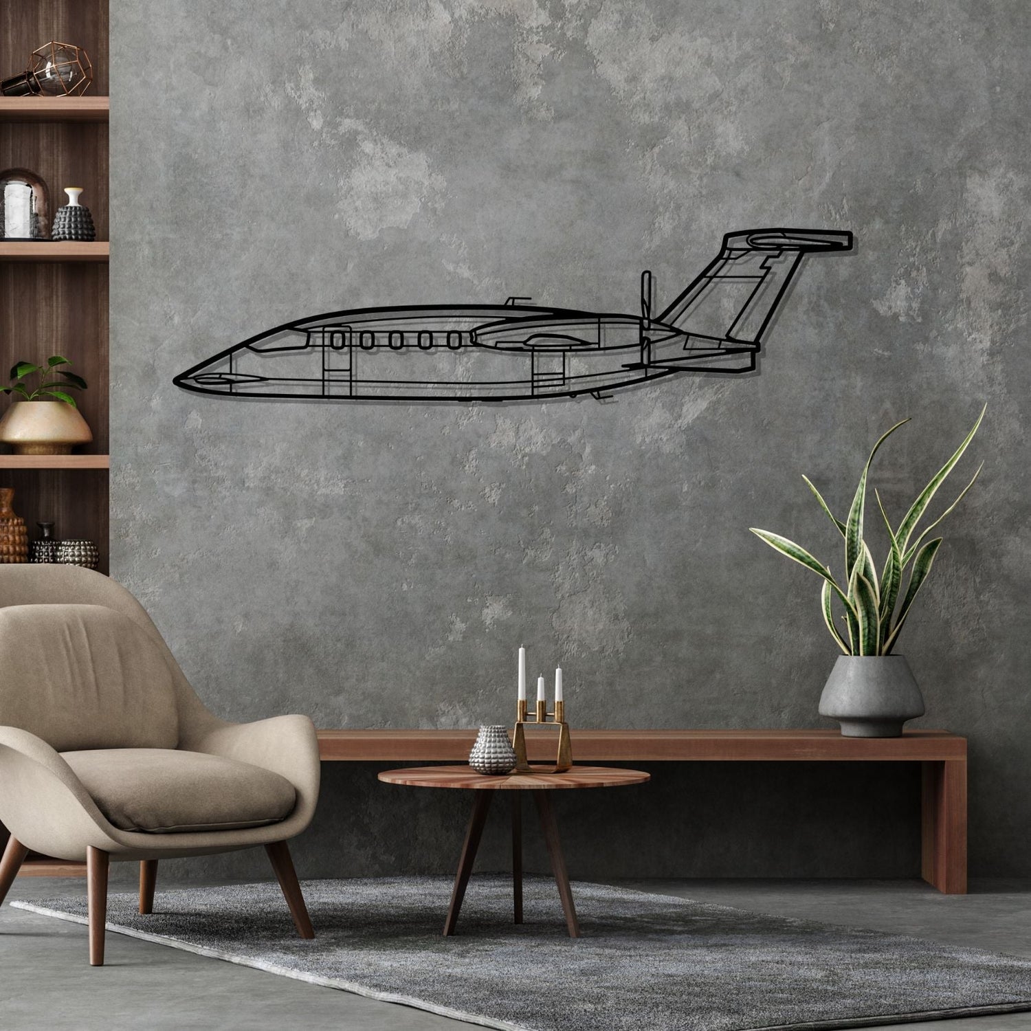 Décoration murale en métal - P-180 Avanti aircraftvibes