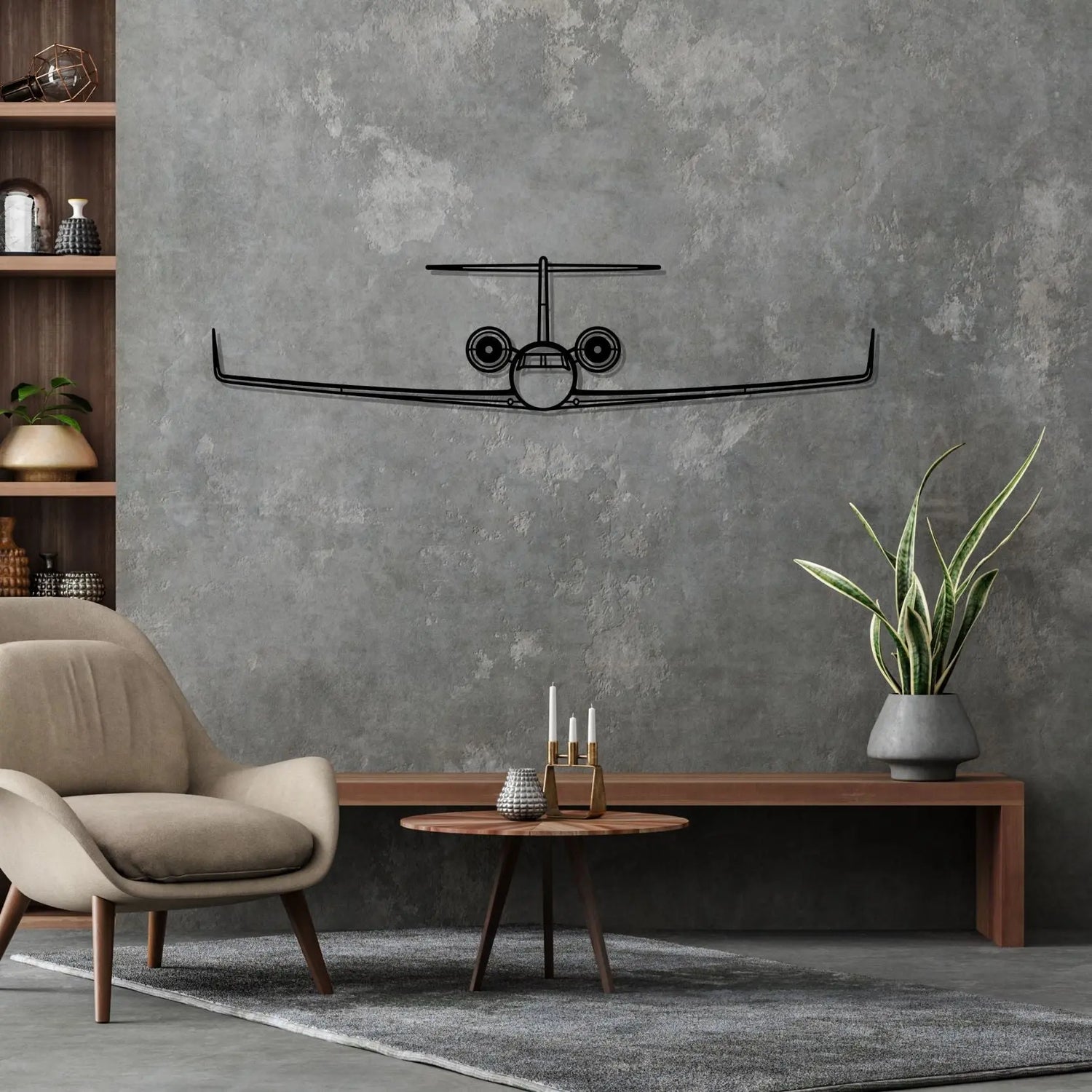 Décoration murale en métal - G550 Front aircraftvibes