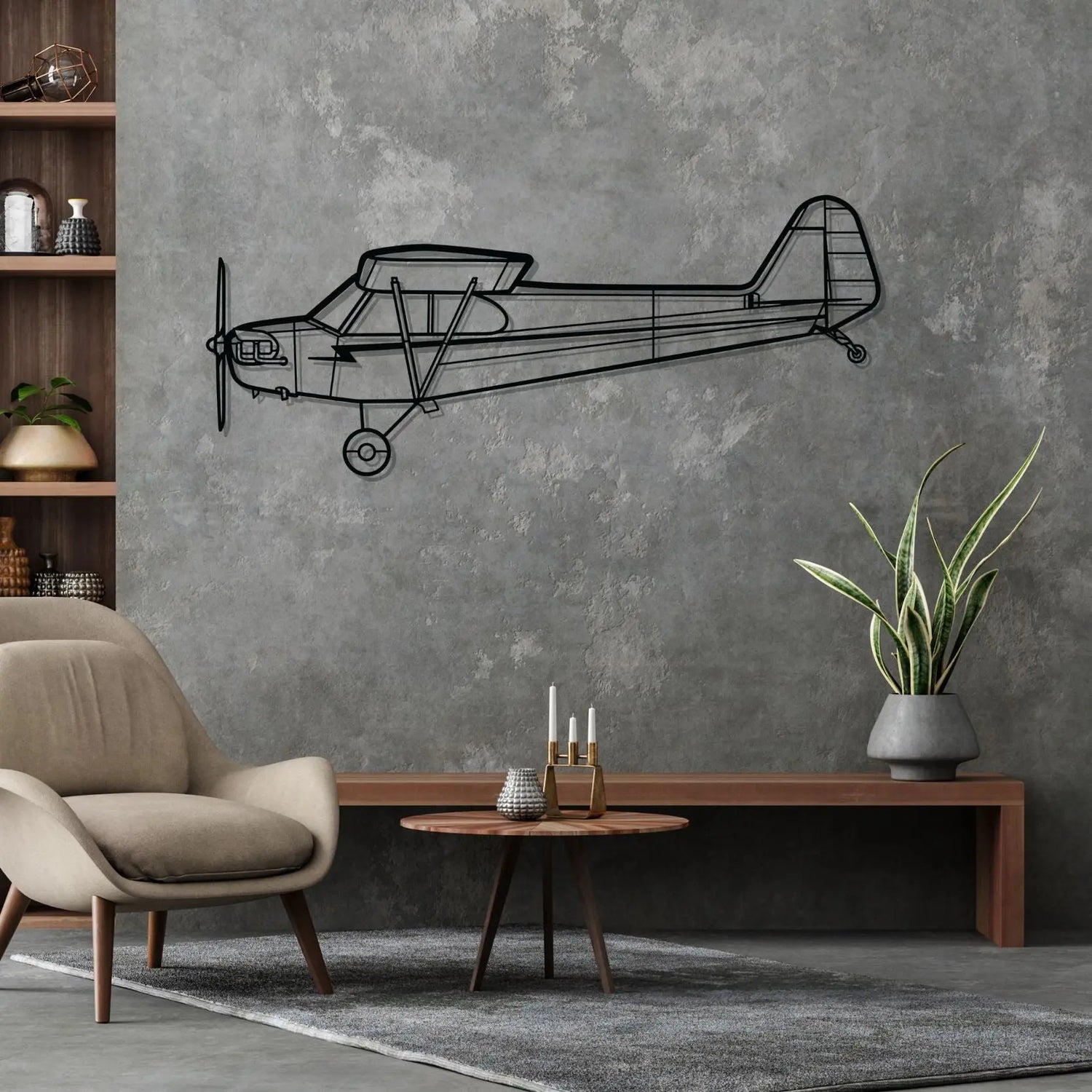Décoration murale en métal - J-3 Cub aircraftvibes
