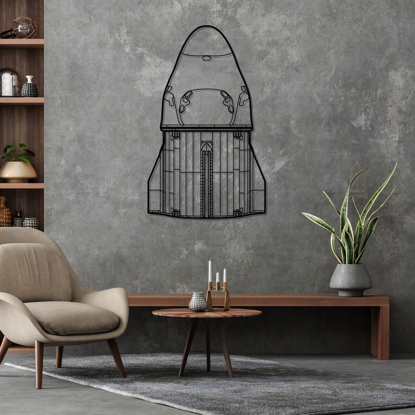 Décoration murale en métal - X Dragon