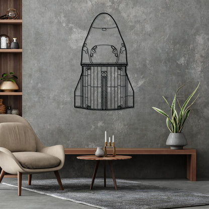 Décoration murale en métal - X Dragon