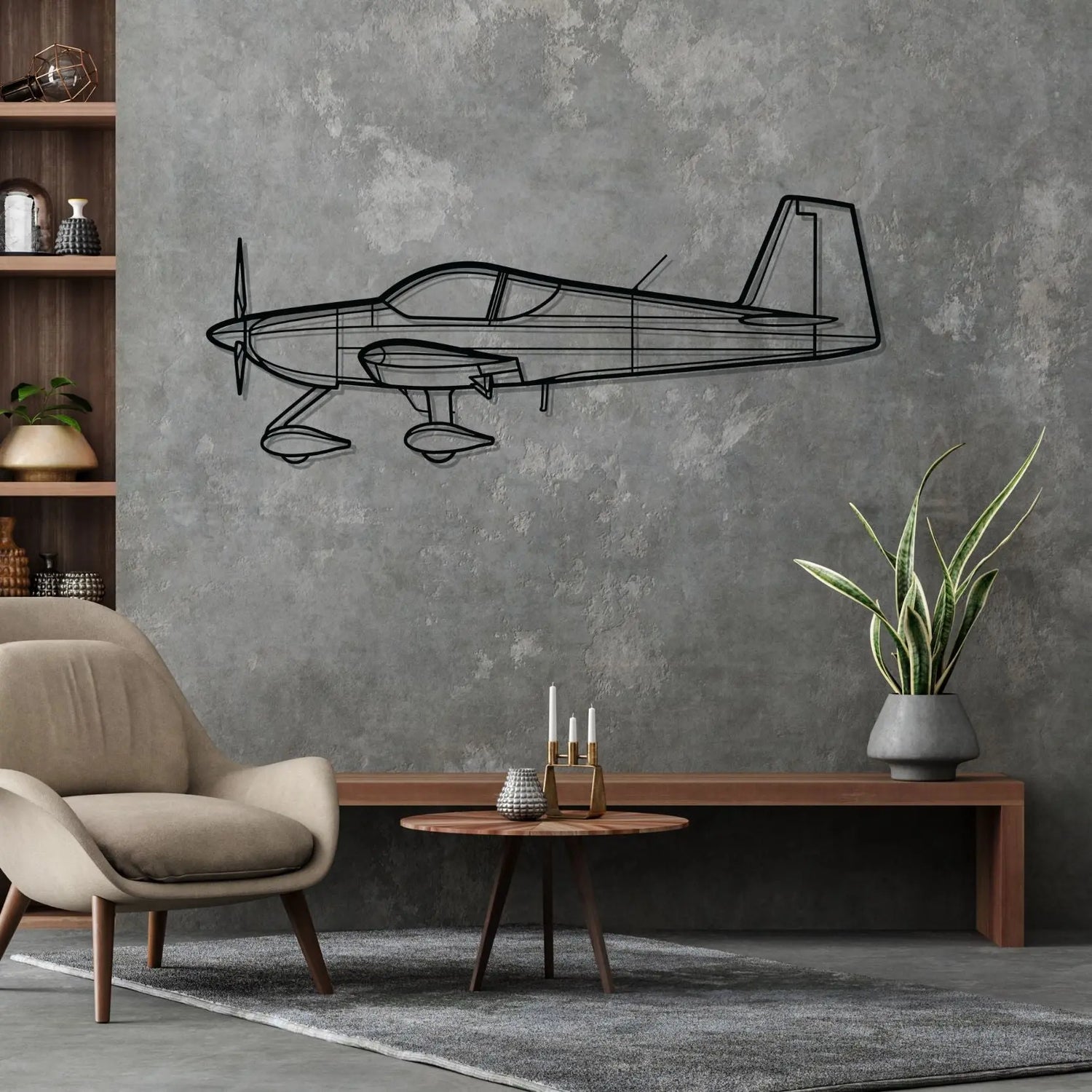 Décoration murale en métal - RV-14a Silhouette aircraftvibes