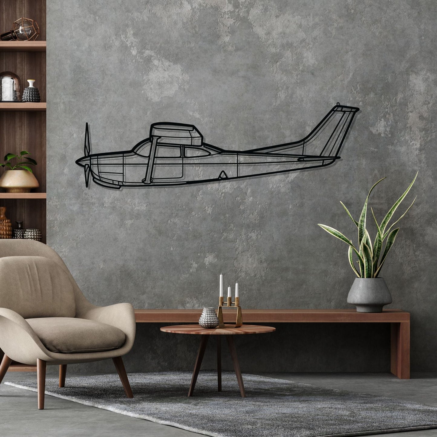 Décoration murale en métal - R182 Silhouette