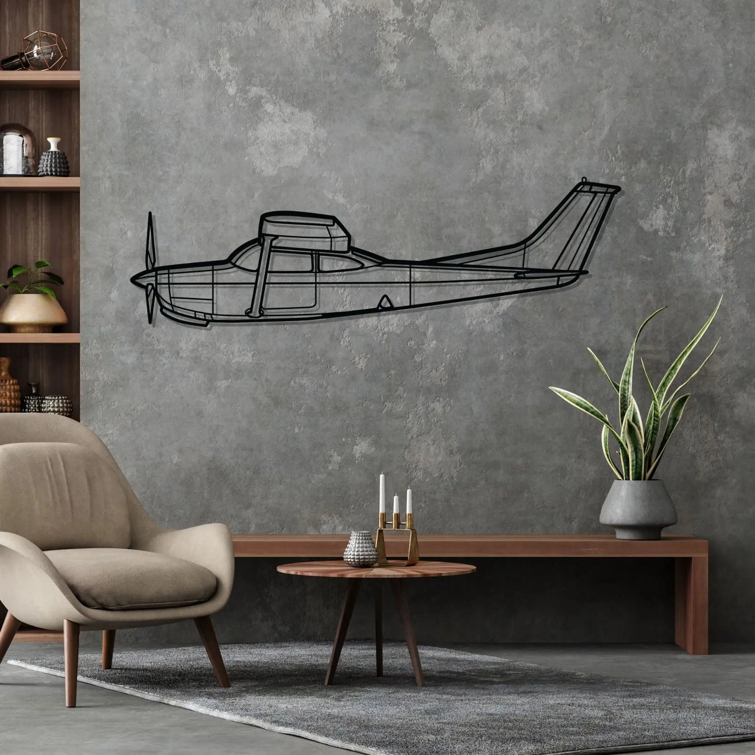 Décoration murale en métal - R182 Silhouette aircraftvibes