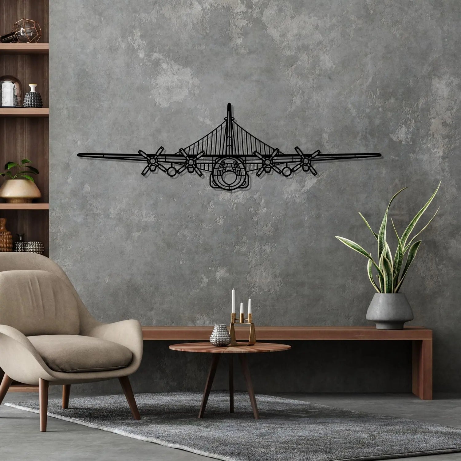 Décoration murale en métal - EC-130H Compass aircraftvibes