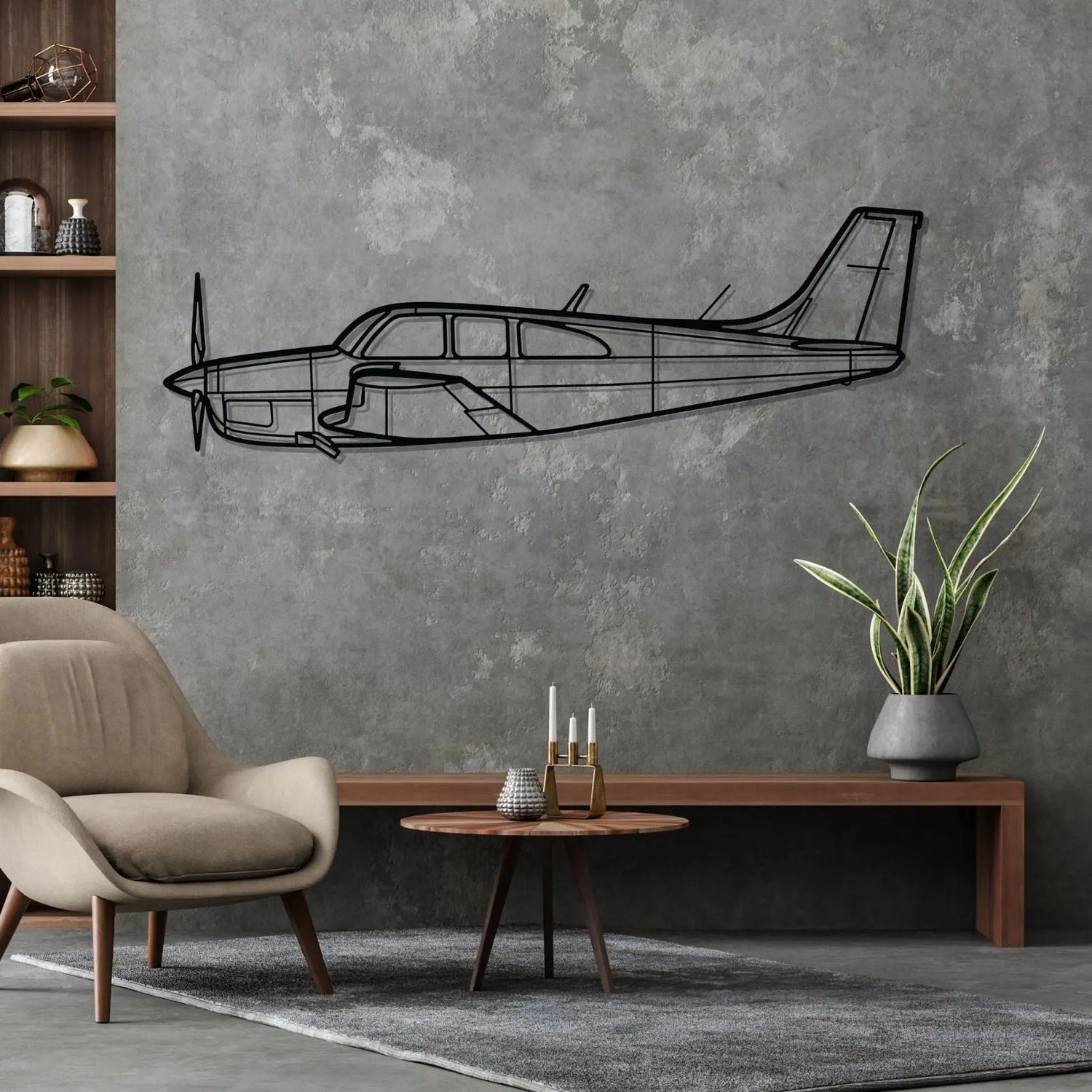 Décoration murale en métal - C33 Silhouette aircraftvibes