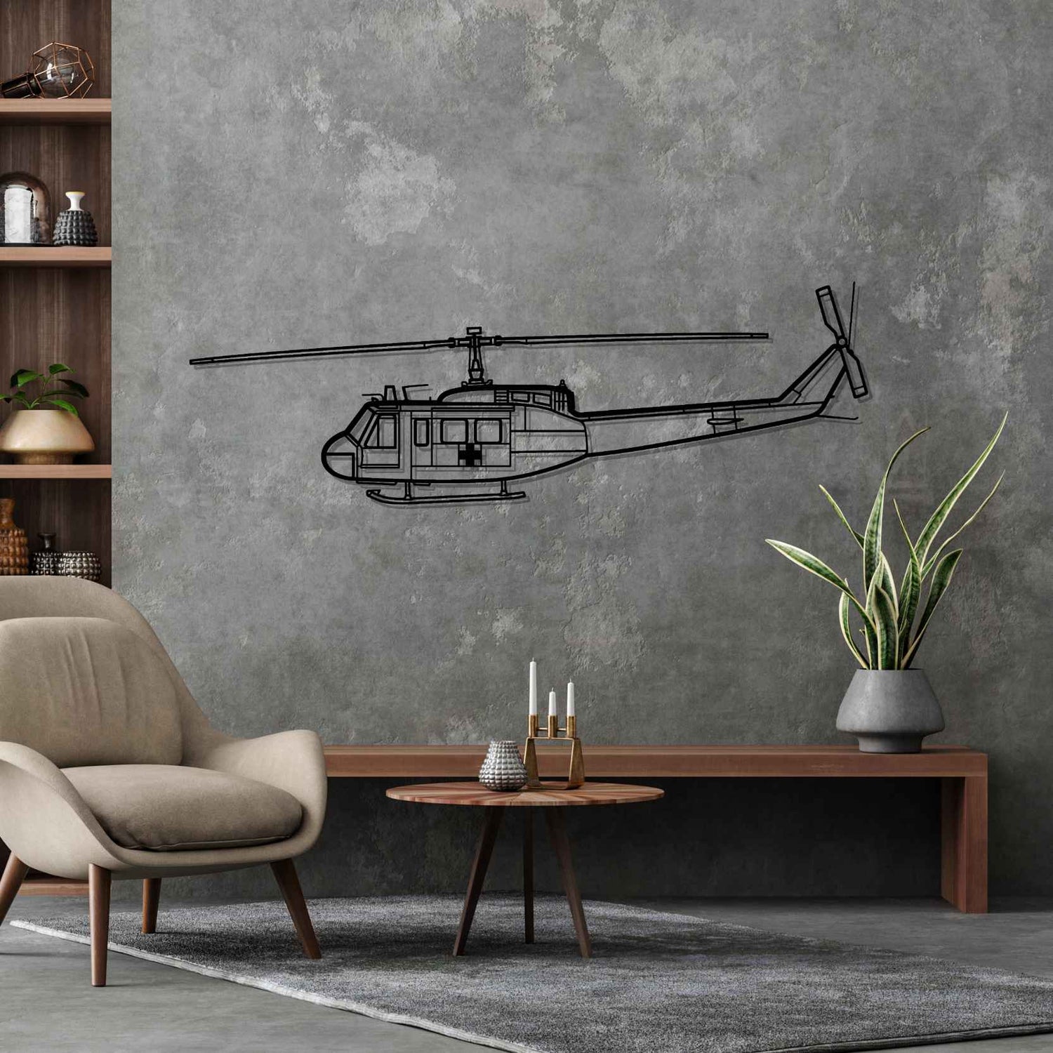 Décoration murale en métal - UH-1 Iroquois aircraftvibes