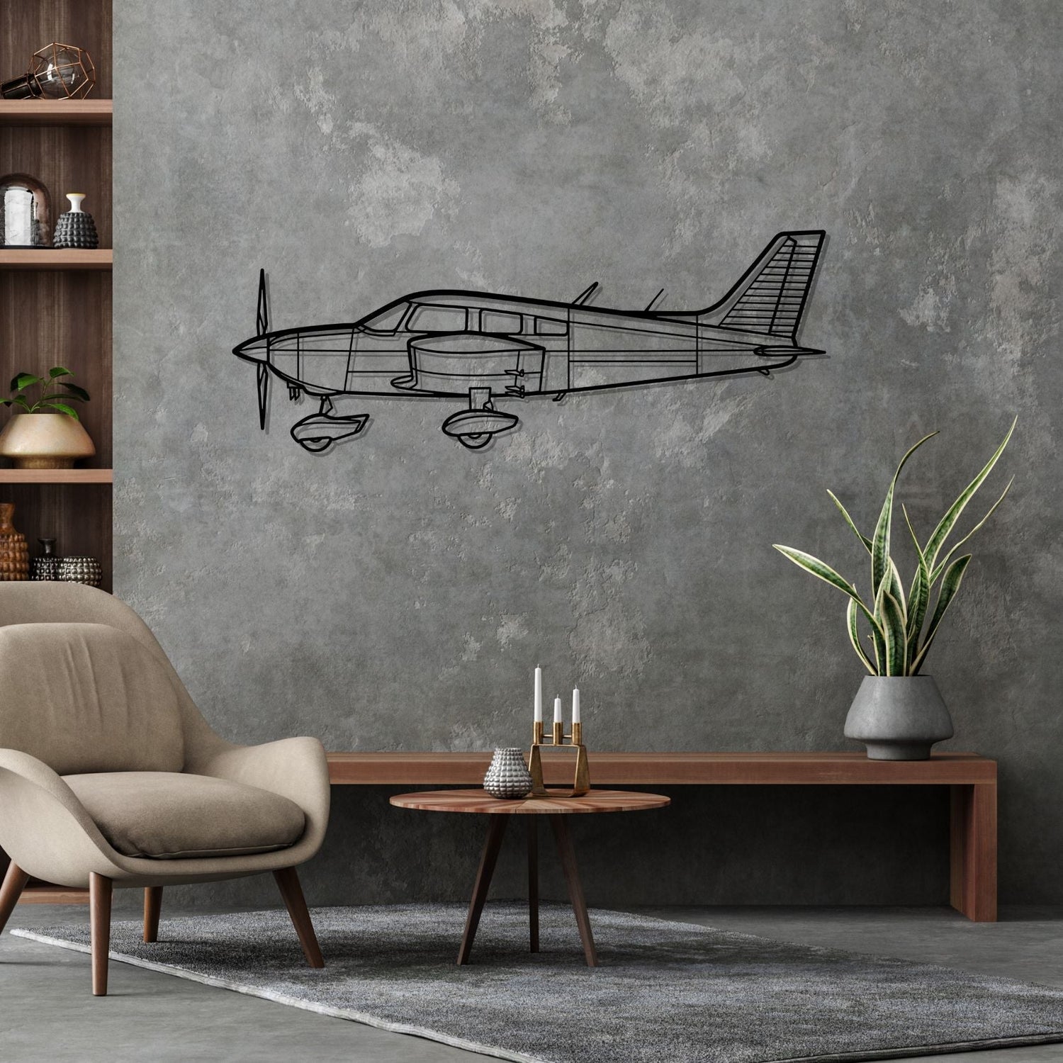 Décoration murale en métal - PA-28-180 Cherokee aircraftvibes