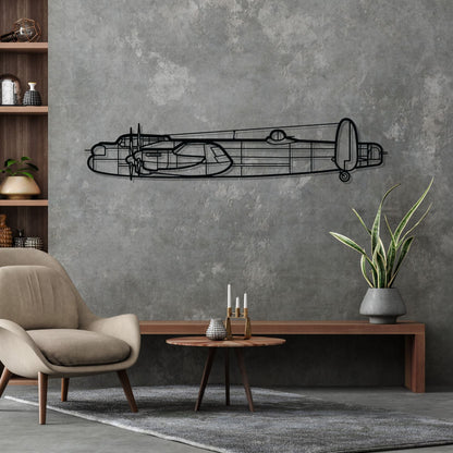 Décoration murale en métal - Avro Lancaster