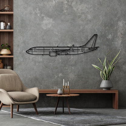 Décoration murale en métal - 737 Silhouette