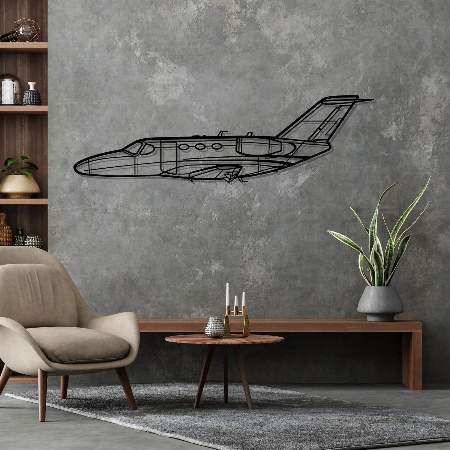 Décoration murale en métal - Citation Mustang aircraftvibes