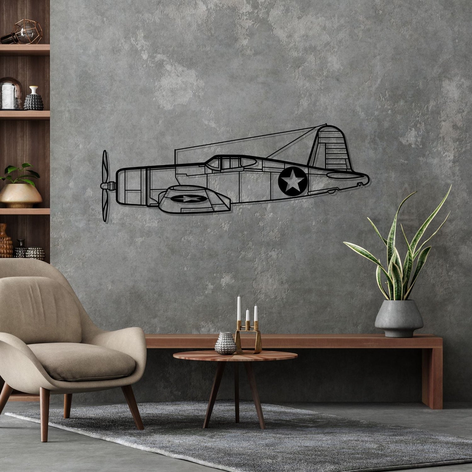 Décoration murale en métal - F4U Corsair aircraftvibes
