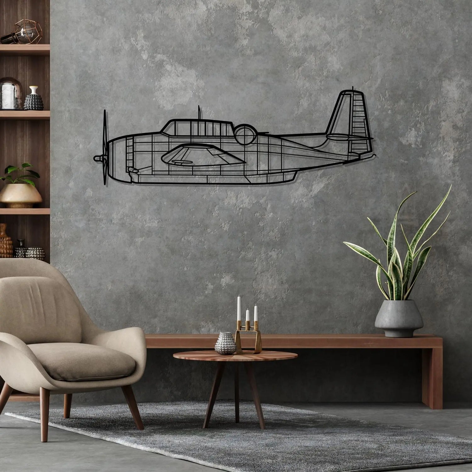Décoration murale en métal - TBM-3N Avenger aircraftvibes