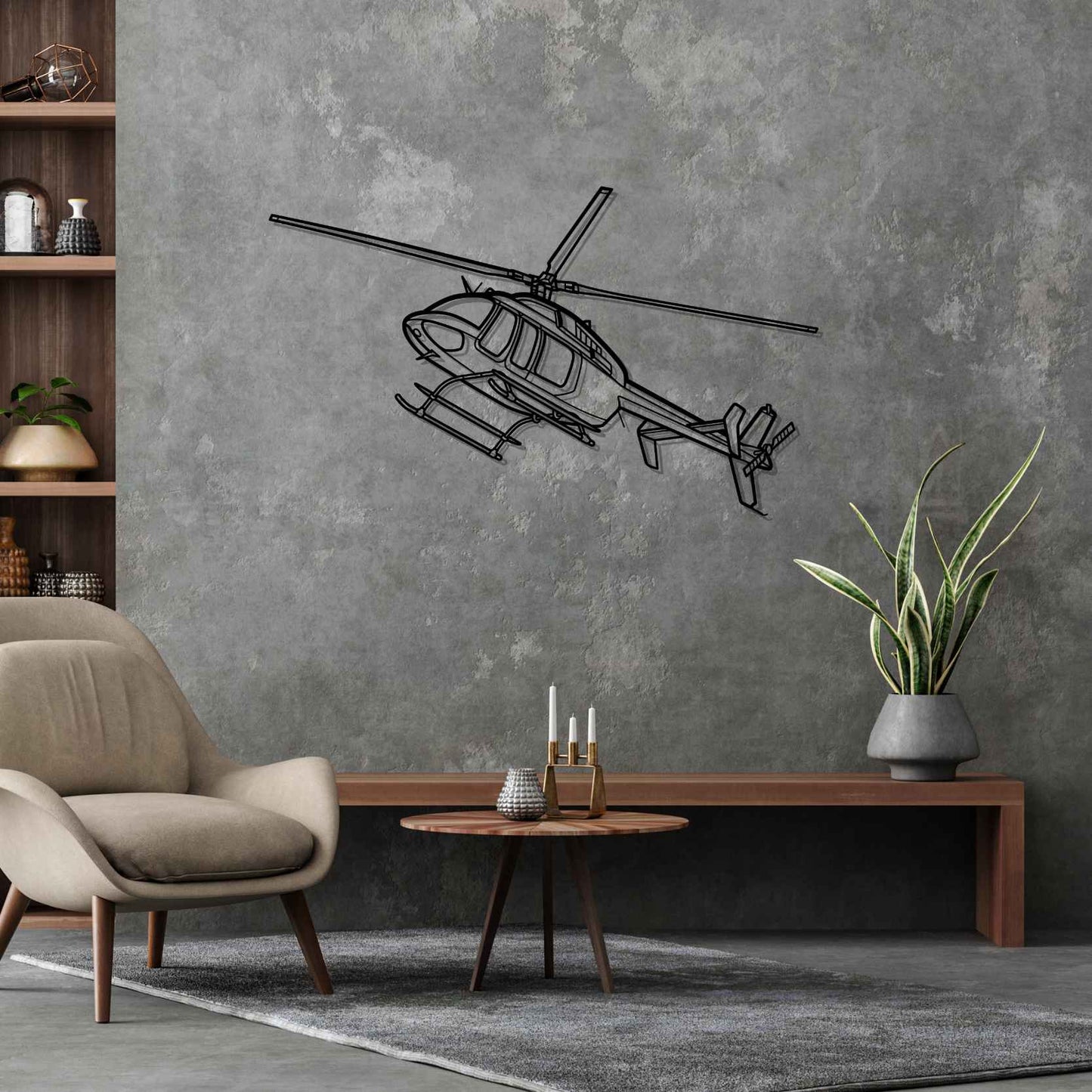 Décoration murale en métal - 407GX Angle