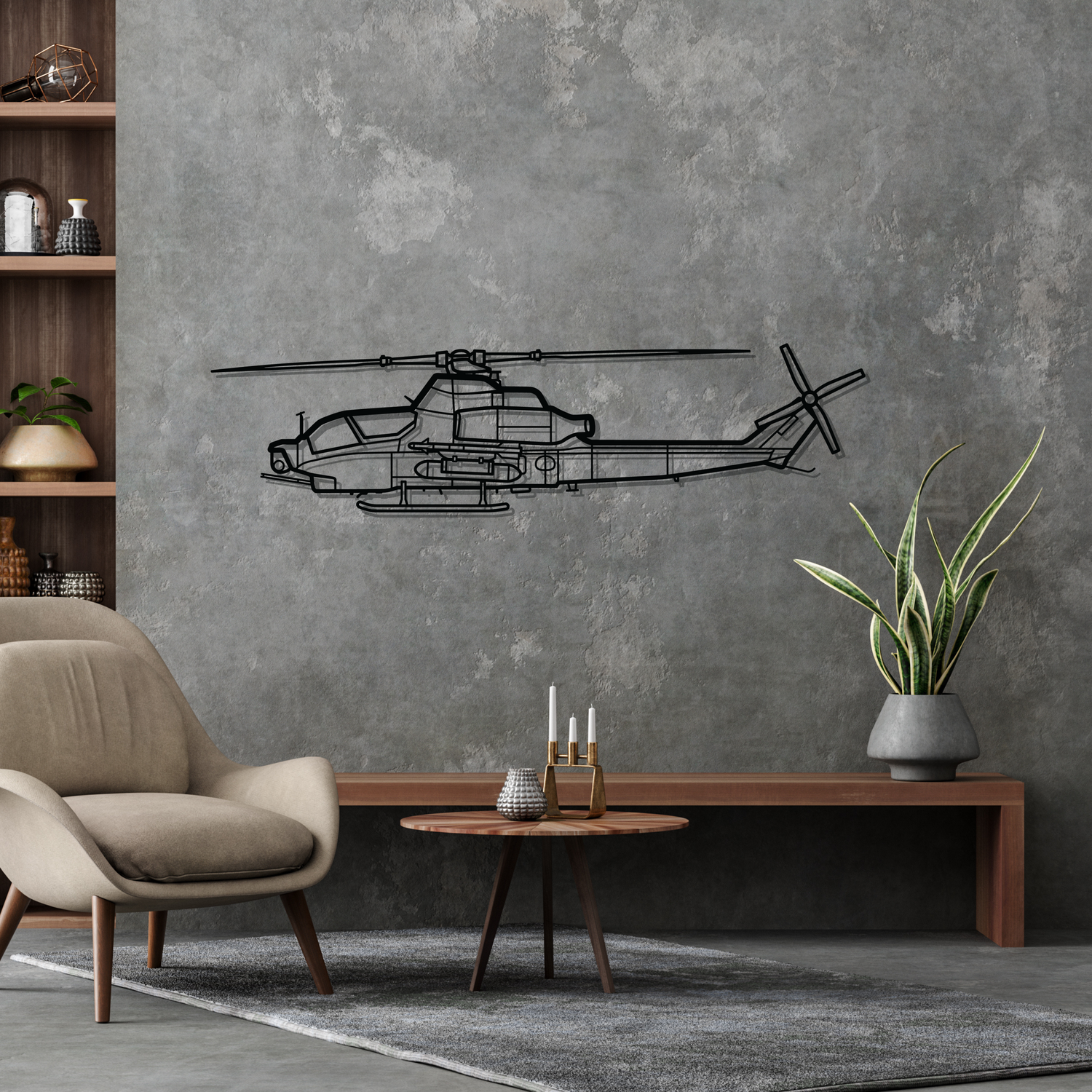 Décoration murale en métal - AH-1Z Viper aircraftvibes