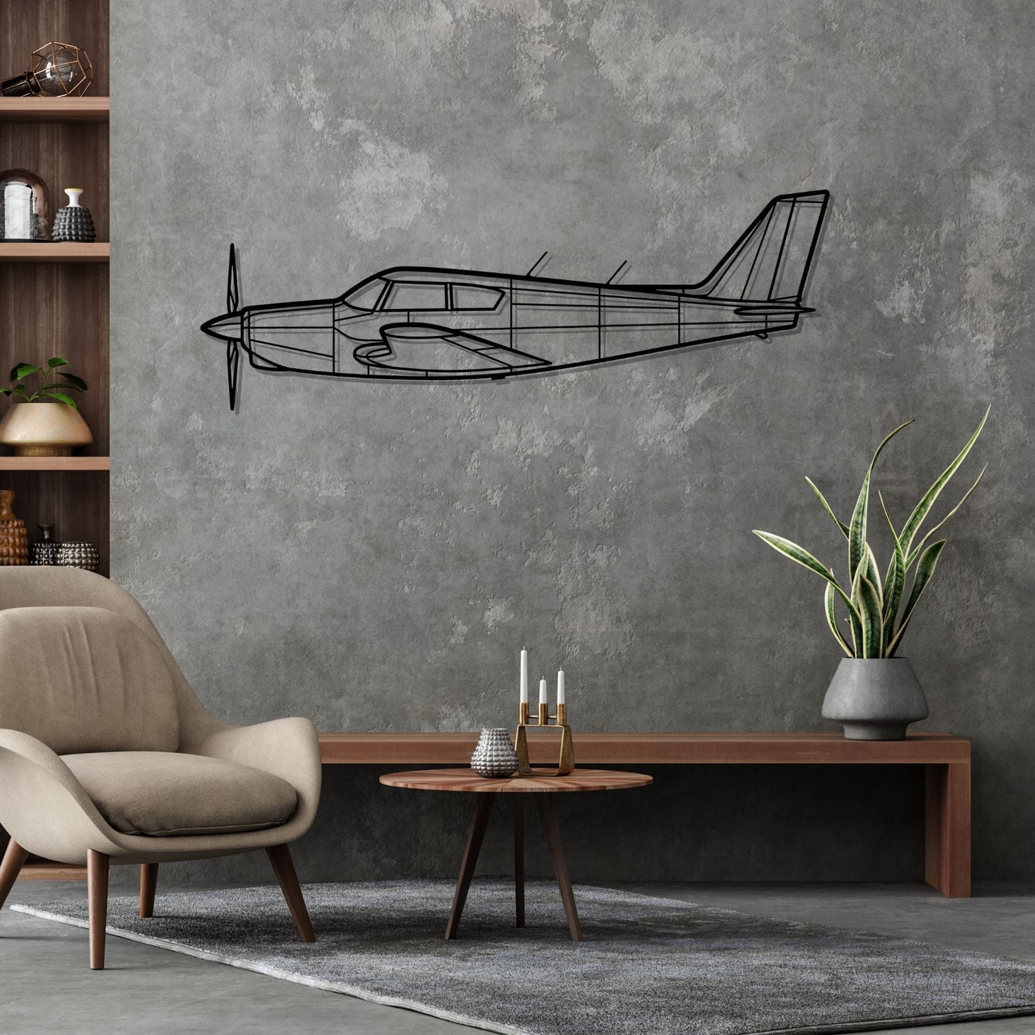 Décoration murale en métal - PA-24 Comanche aircraftvibes