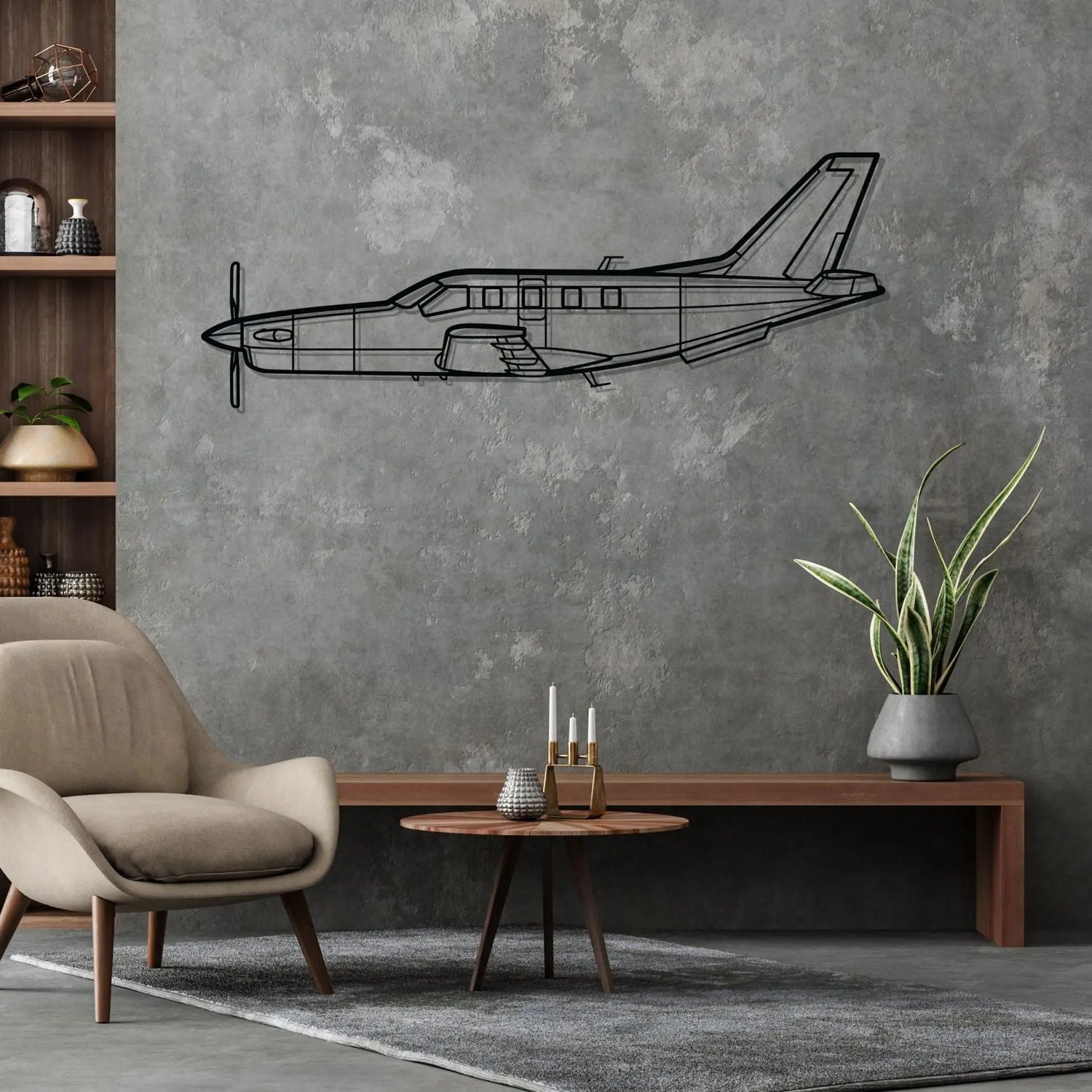 Décoration murale en métal - TBM 700B aircraftvibes