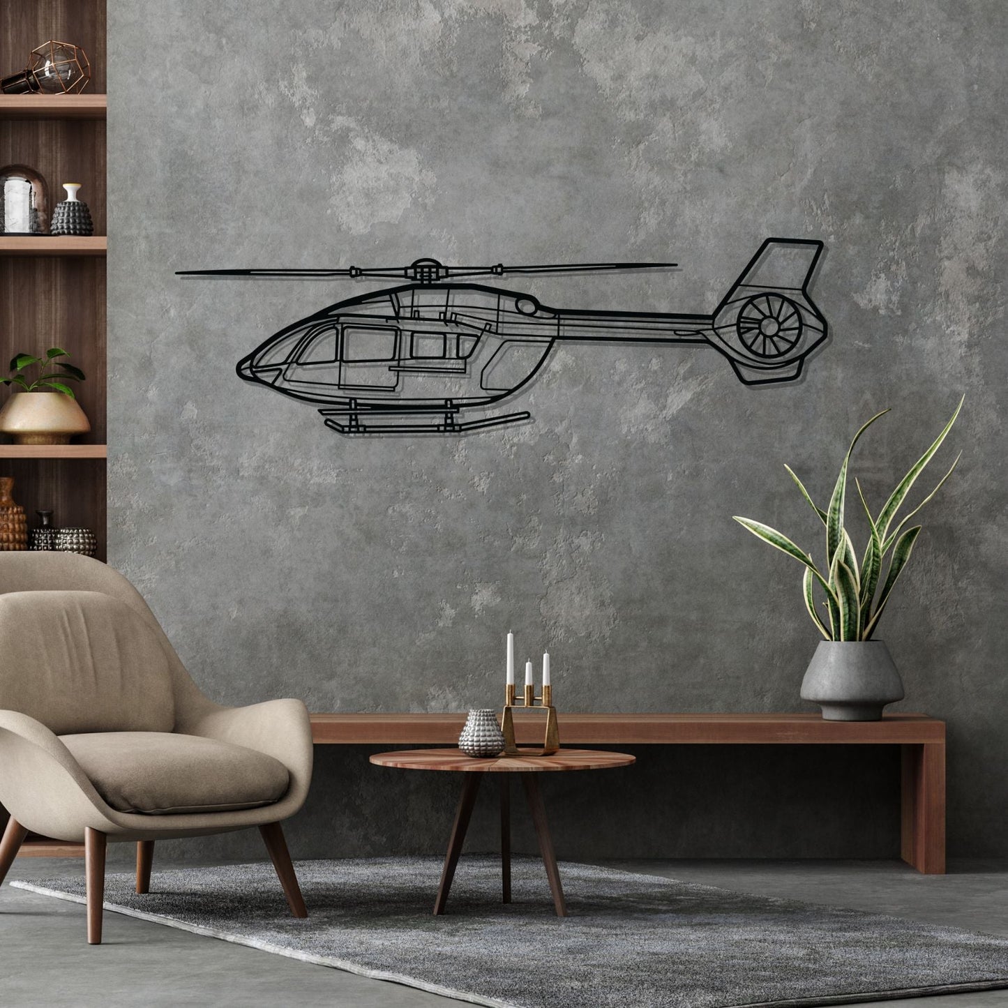 Décoration murale en métal - H145 Silhouette