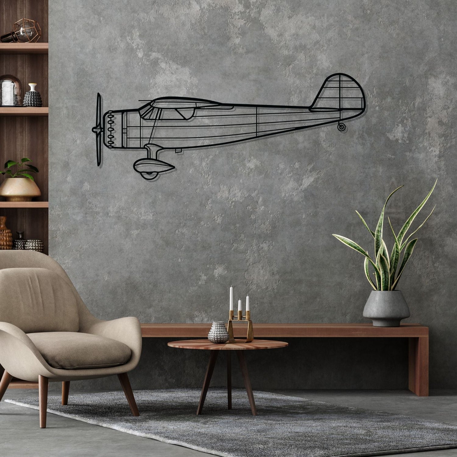 Décoration murale en métal - C-165 Silhouette aircraftvibes