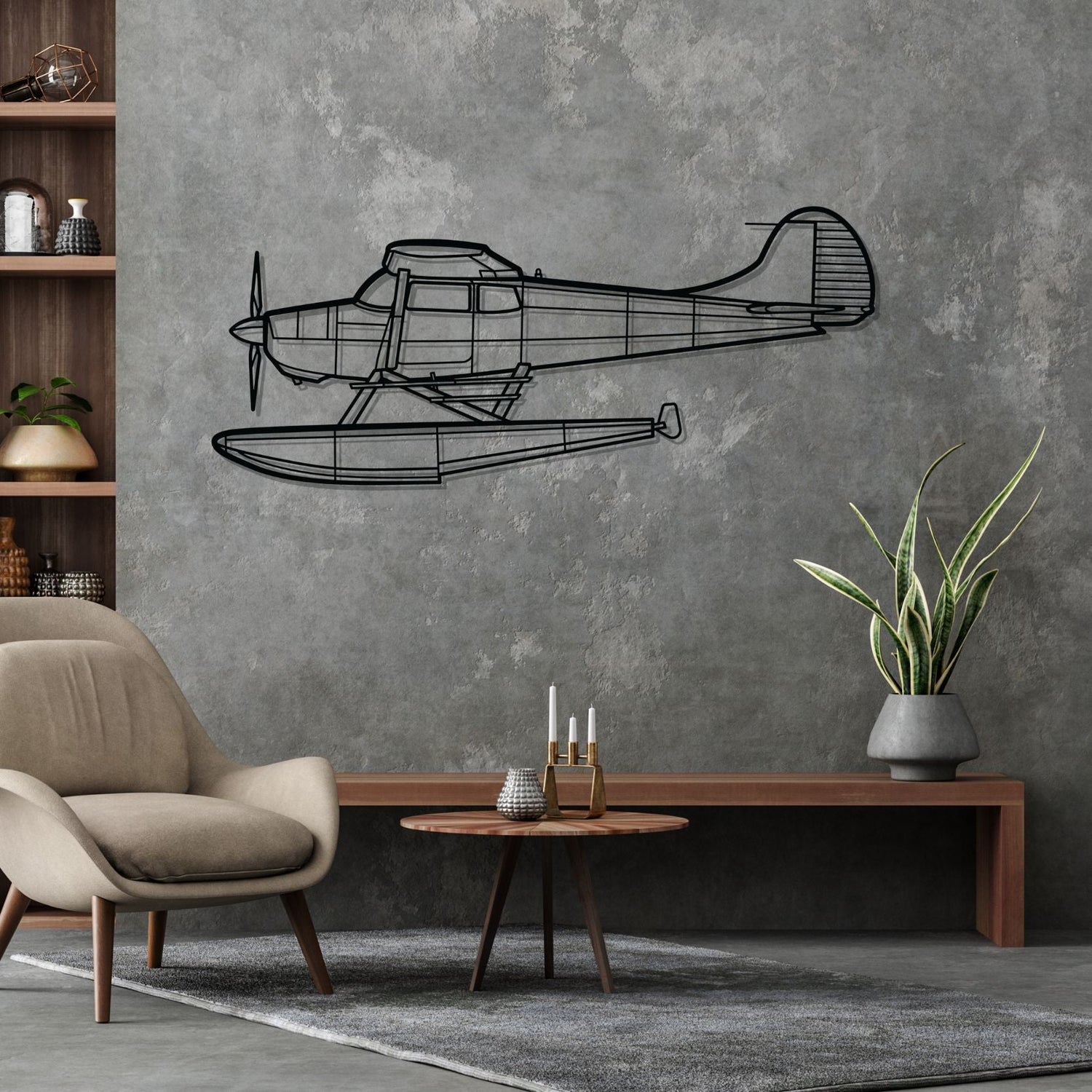 Décoration murale en métal - 170B Float aircraftvibes