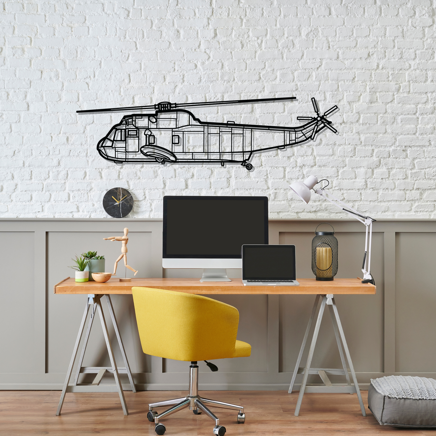 Décoration murale en métal - SH-3 Sea aircraftvibes