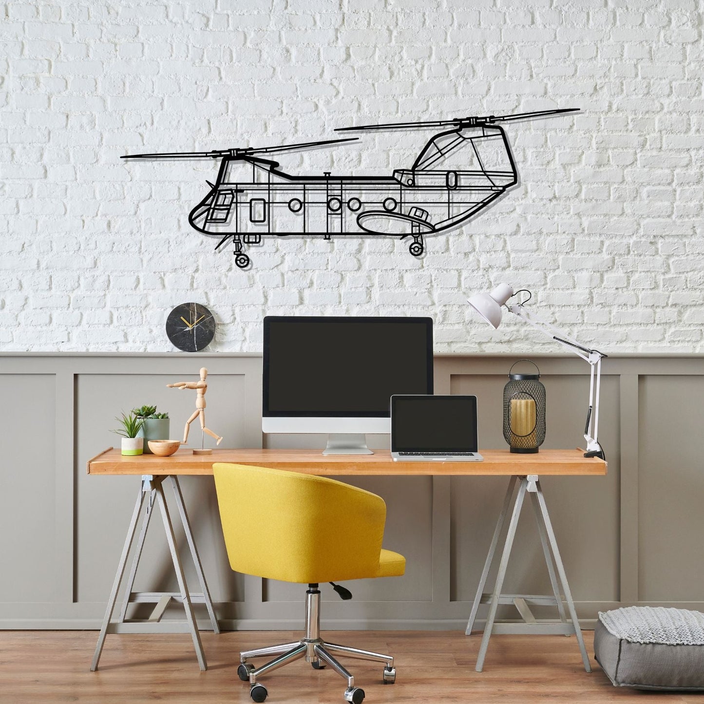 Décoration murale en métal - CH-46 Sea