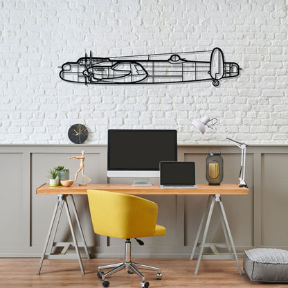 Décoration murale en métal - Avro Lancaster