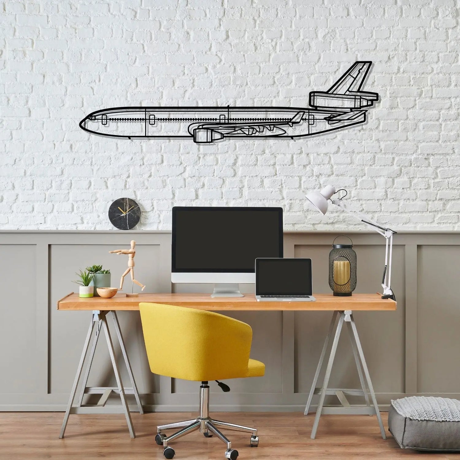 Décoration murale en métal - MD-11 Silhouette aircraftvibes