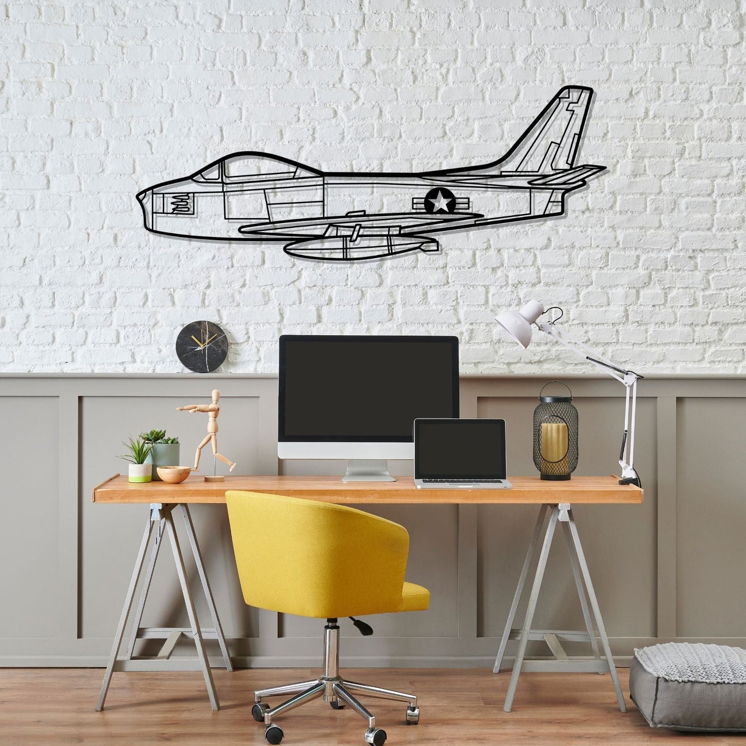 Décoration murale en métal - F-86 Sabre aircraftvibes