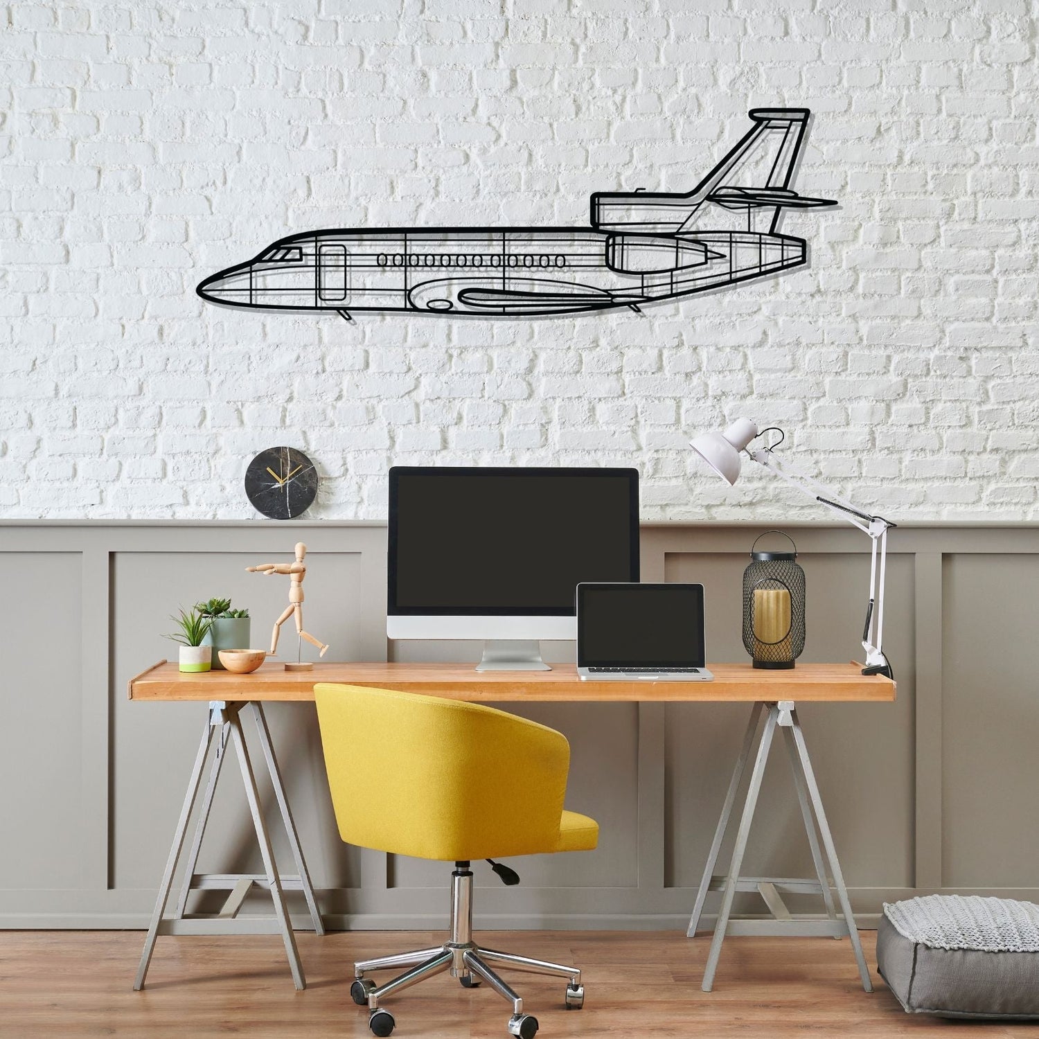 Décoration murale en métal - Falcon 900EX aircraftvibes