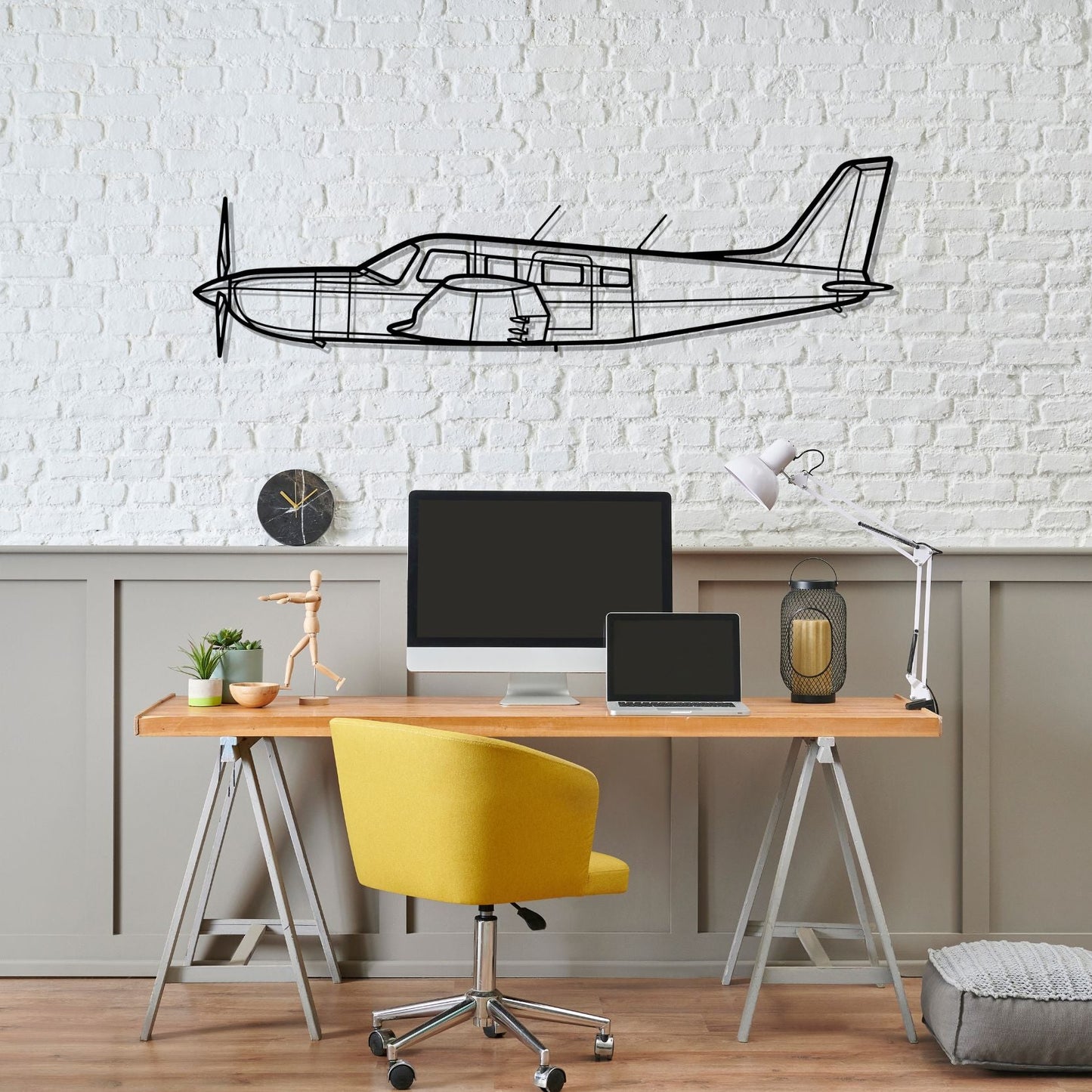 Décoration murale en métal - PA-32R-301 Saratoga