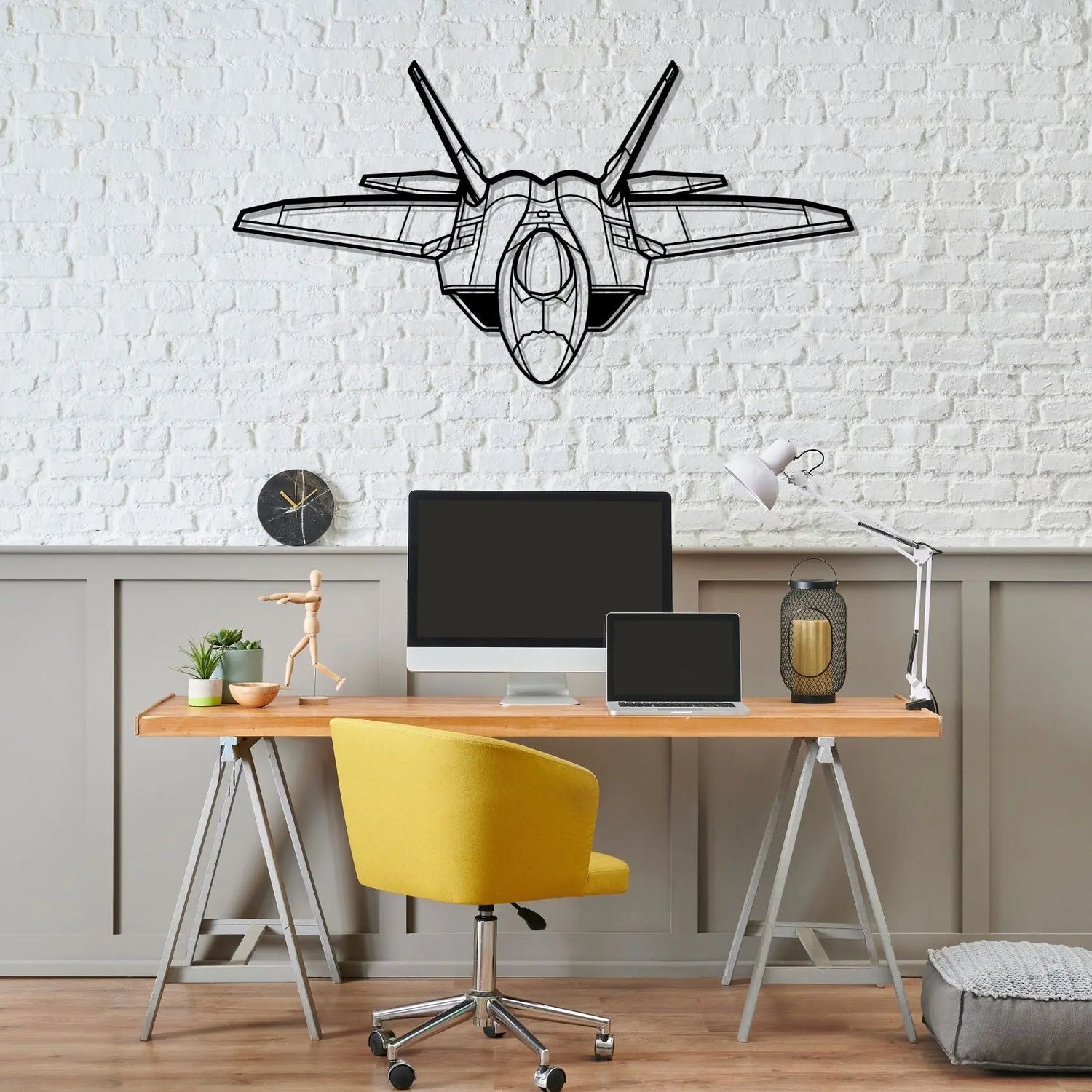 Décoration murale en métal - F-22 Raptor aircraftvibes
