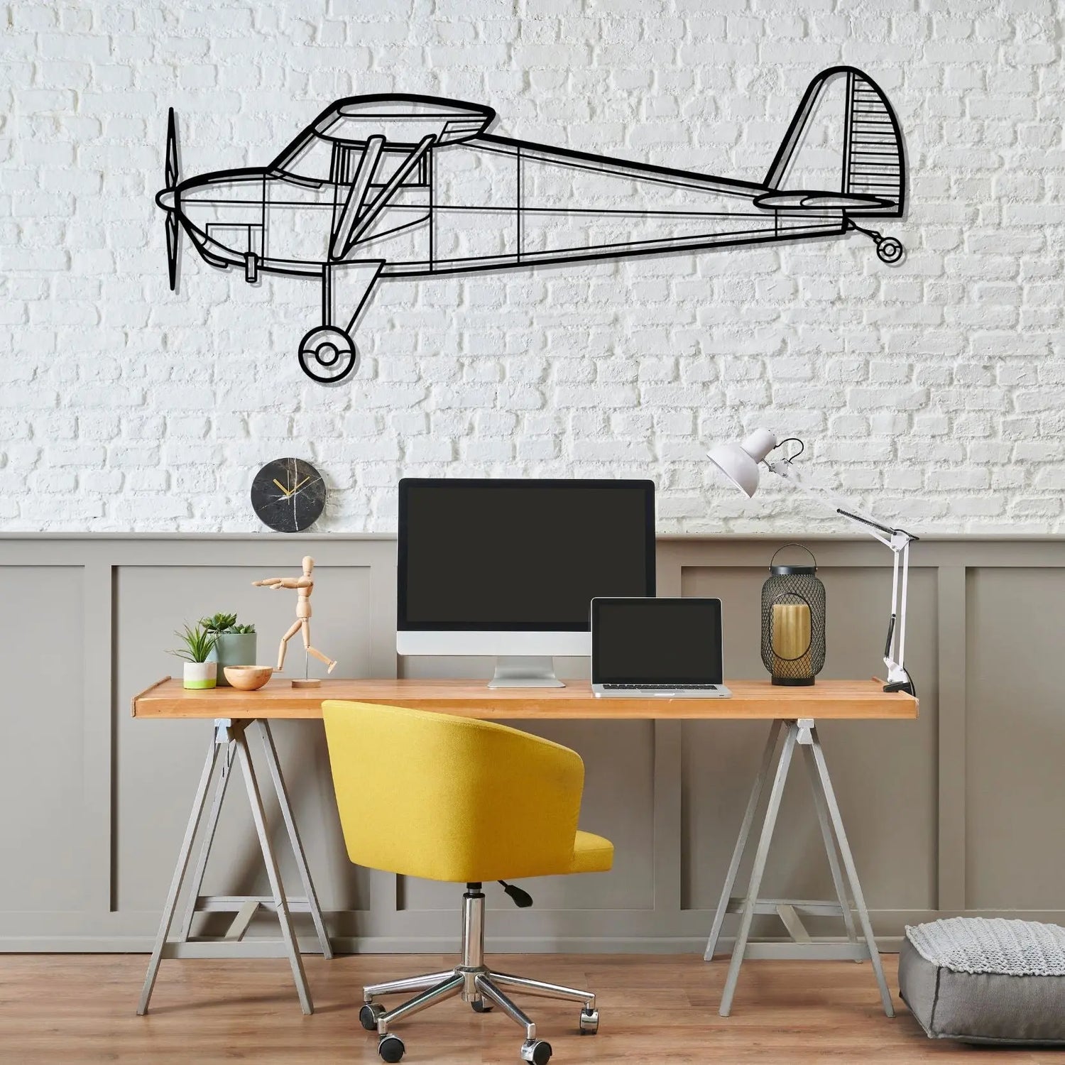 Décoration murale en métal - Luscombe 8A aircraftvibes