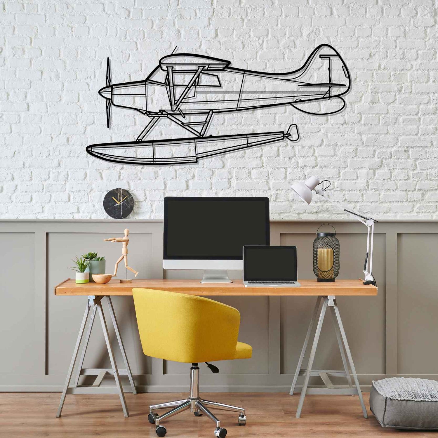 Décoration murale en métal - M-4 Silhouette aircraftvibes