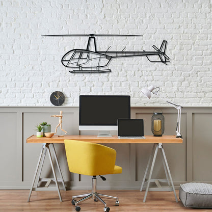 Décoration murale en métal - R-44 Clipper