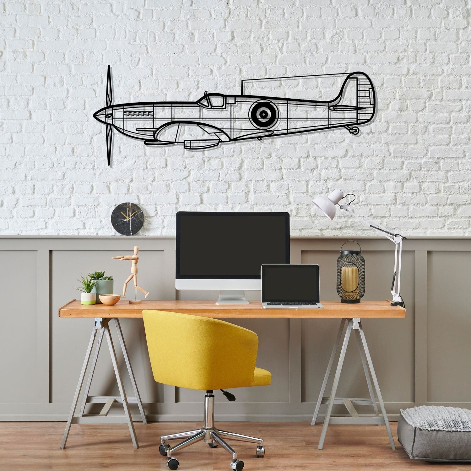 Décoration murale en métal - Spitfire MK aircraftvibes