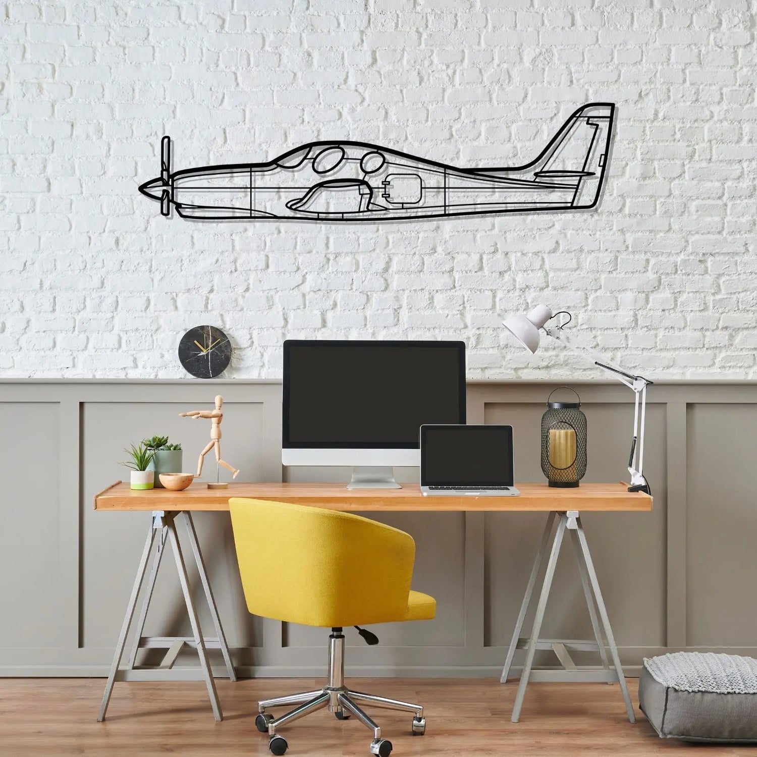 Décoration murale en métal - Evolution Silhouette aircraftvibes