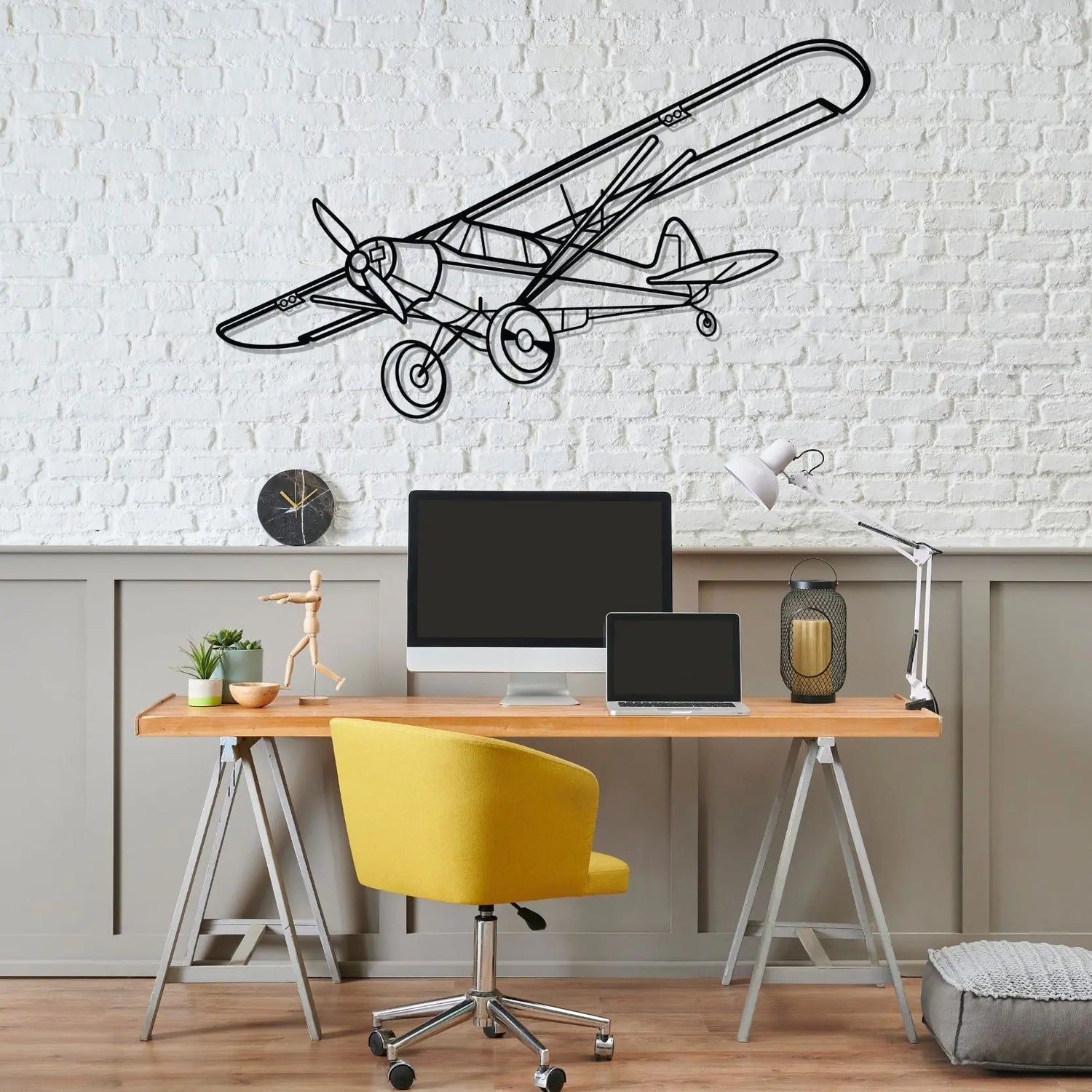 Décoration murale en métal - Super Cub aircraftvibes