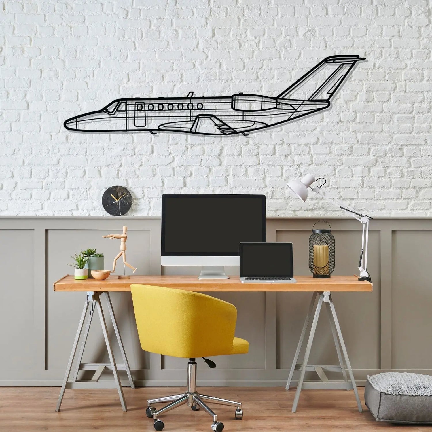 Décoration murale en métal - 525B CJ3 aircraftvibes