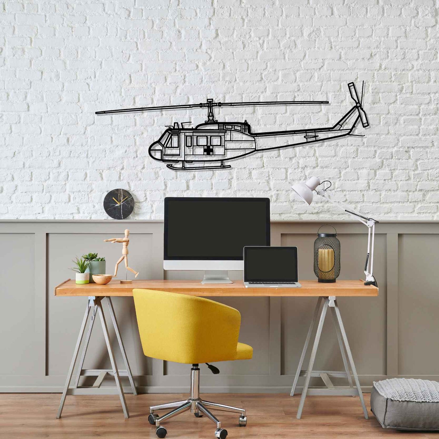 Décoration murale en métal - UH-1 Iroquois aircraftvibes