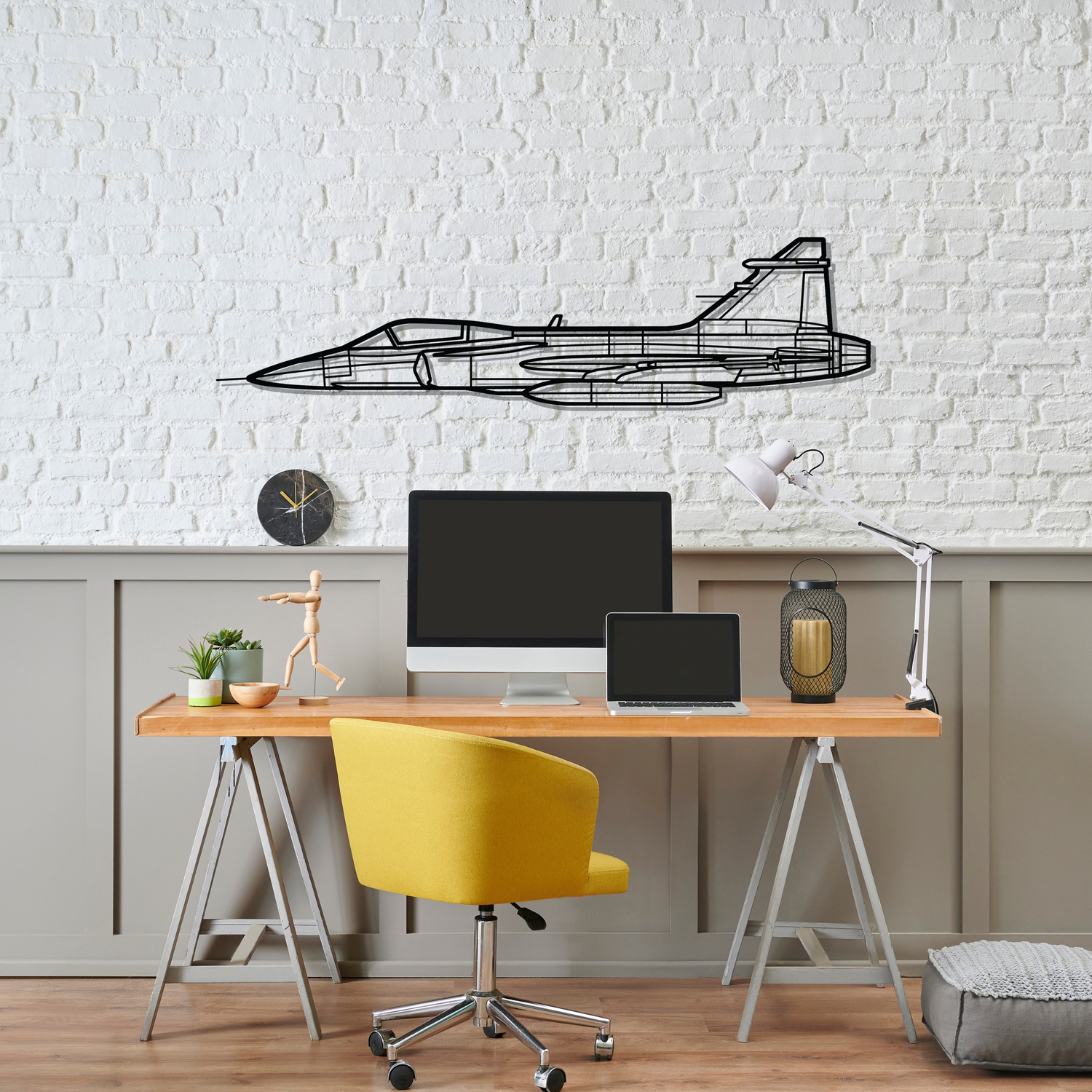 Décoration murale en métal - JAS 39 aircraftvibes