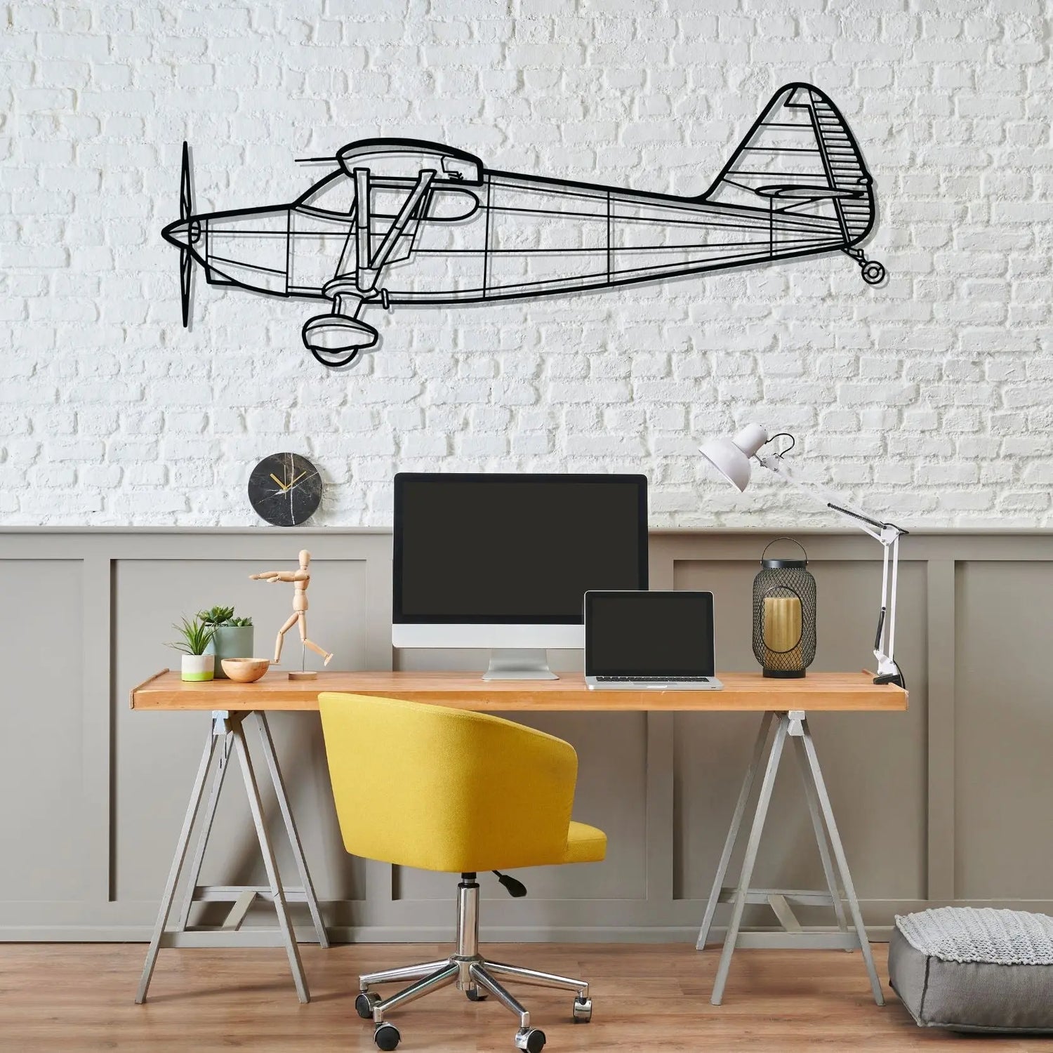Décoration murale en métal - 108-2 Silhouette aircraftvibes